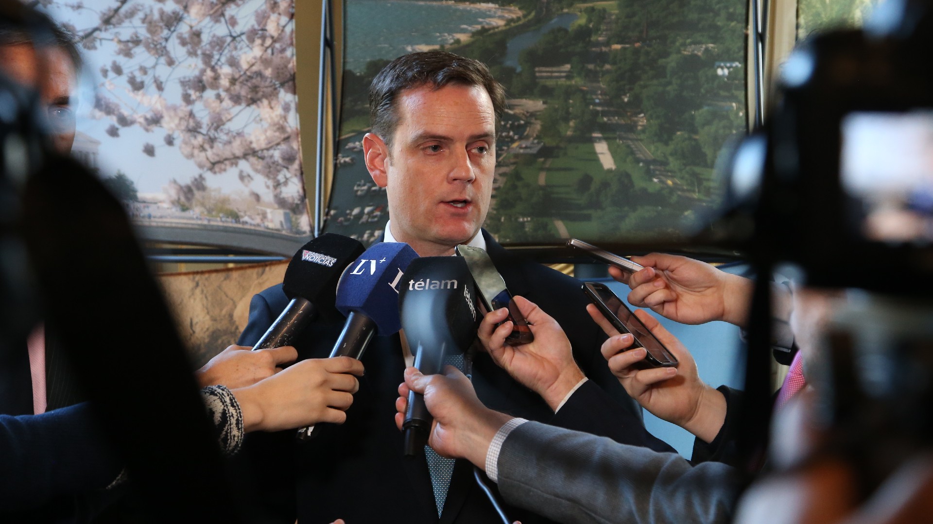 Toom Cooney, encargado de negocios de los EEUU en la Argentina (Fotos: Nicolás Aboaf)