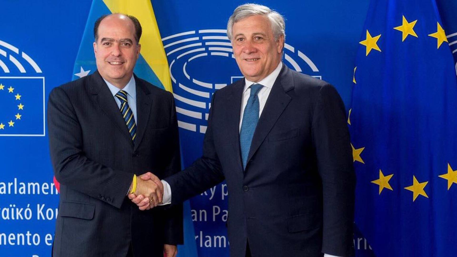 Julio Borges y Antonio Tajani