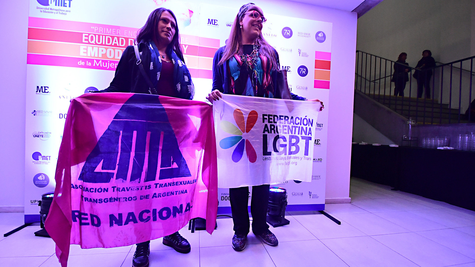 Organizaciones de mujeres y militantes de género estuvieron presentes en el evento