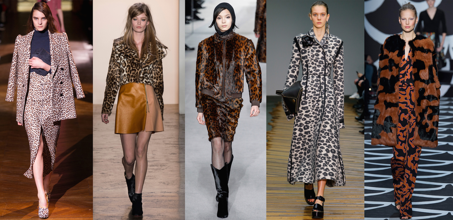 En pasarela con texturas diferentes, Carven, Peter Som, Tom Ford, Celine y Dian Von Fusten.