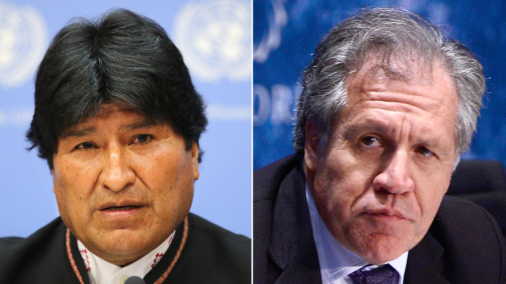 Evo Morales y Luis Almagro