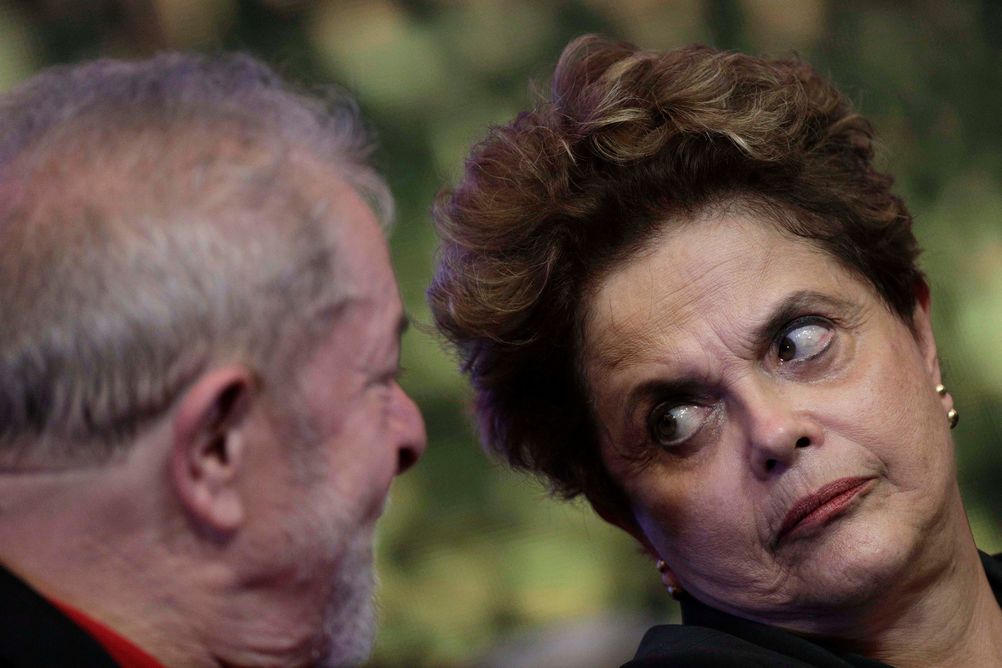 Lula junto a Dilma Rousseff (REUTERS)