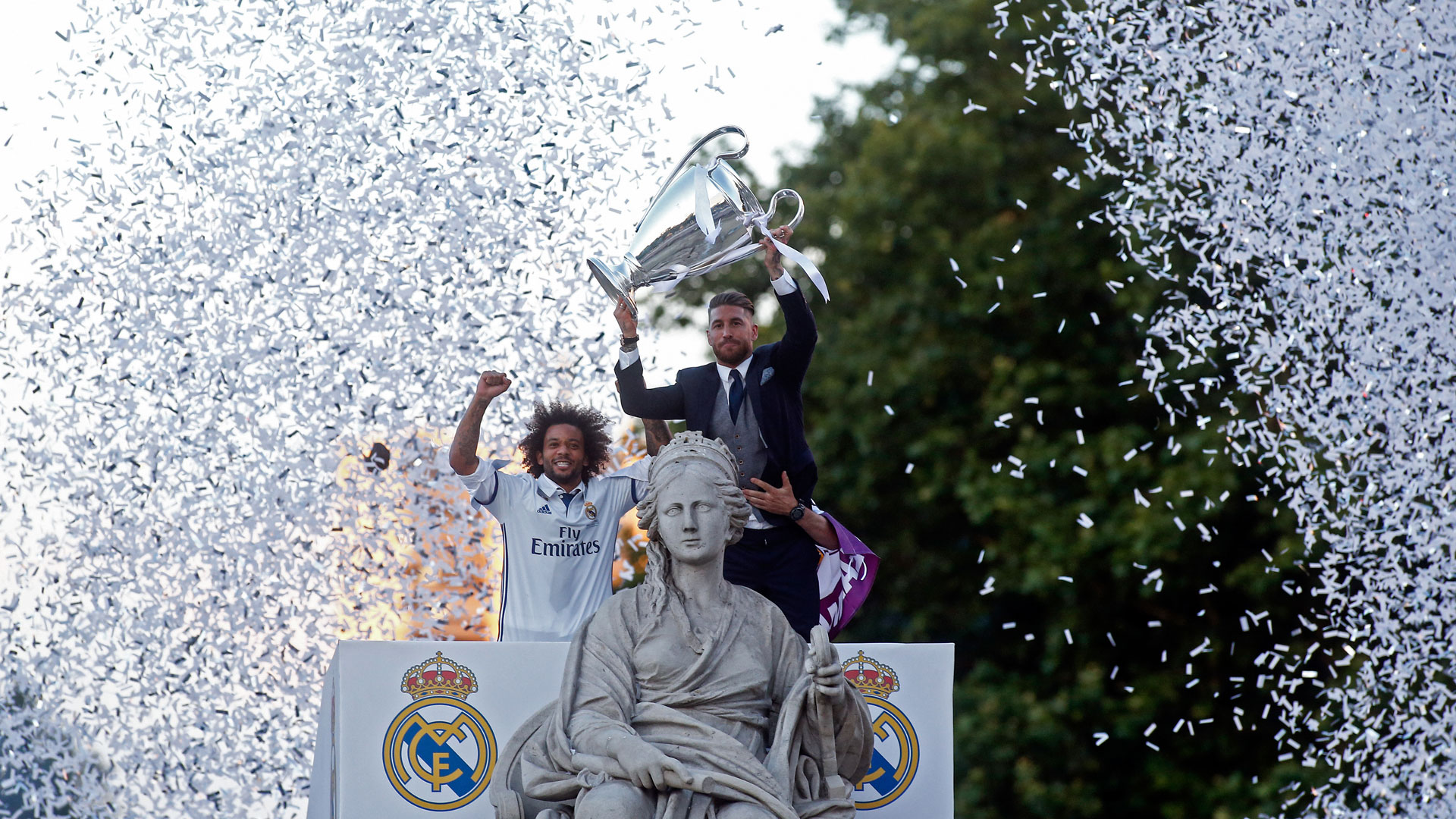 Los festejos se extendieron durante todo el día en las calles madrileñas