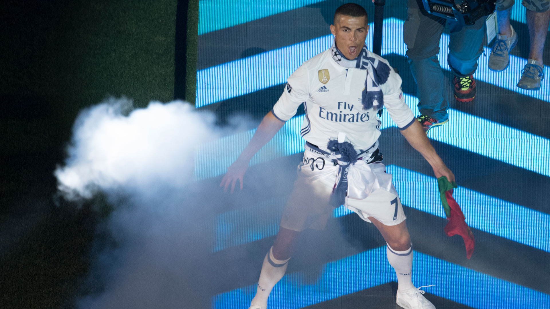 Cristiano Ronaldo marcó dos goles en la final