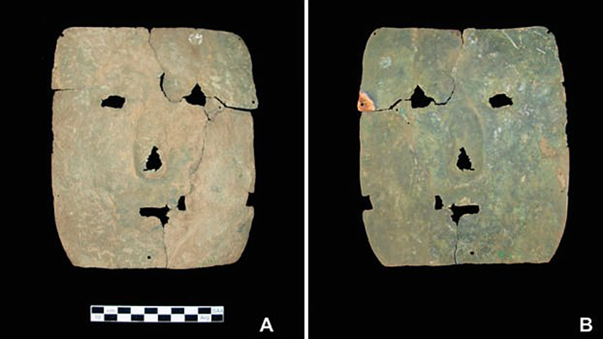 La famosa máscara de bronce