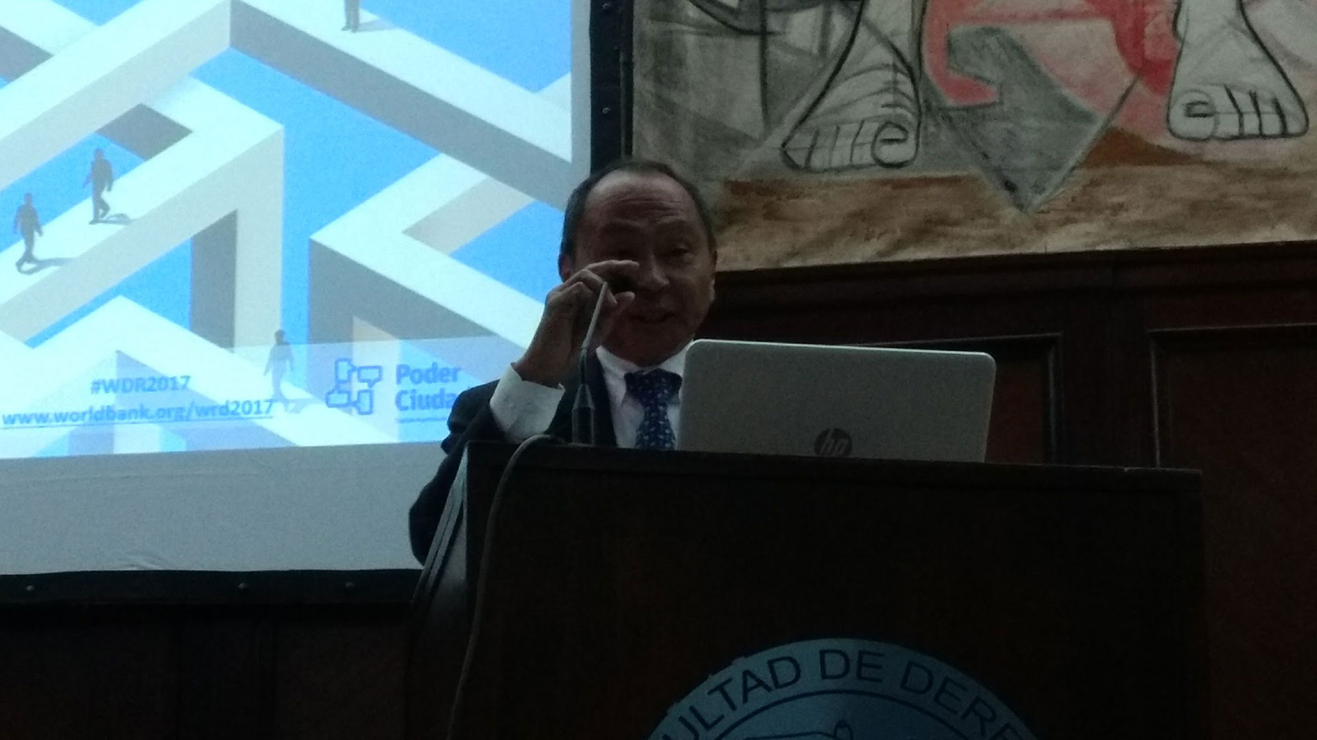 Francis Fukuyama en la Facultad de Derecho
