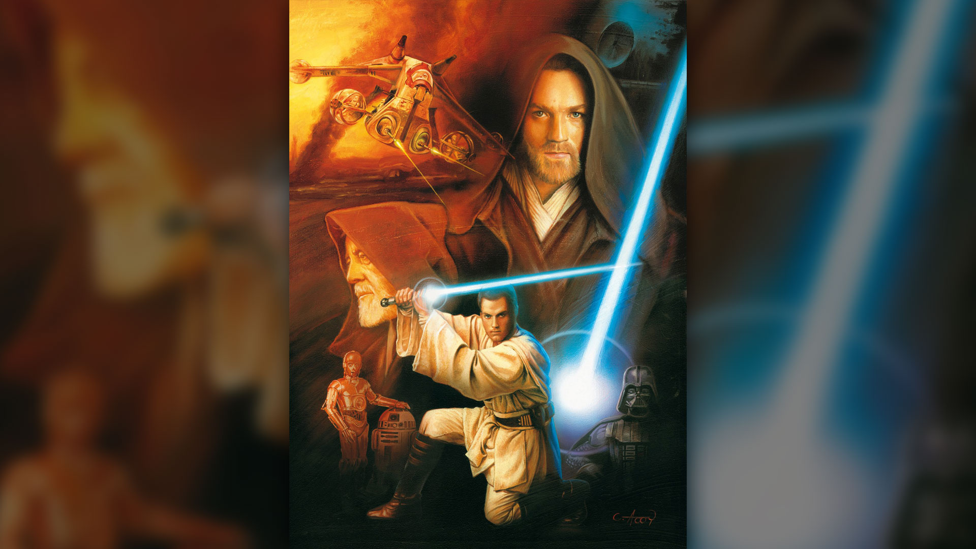 La ilustración de Claudio Aboy que hoy es parte de la colección personal de George Lucas
