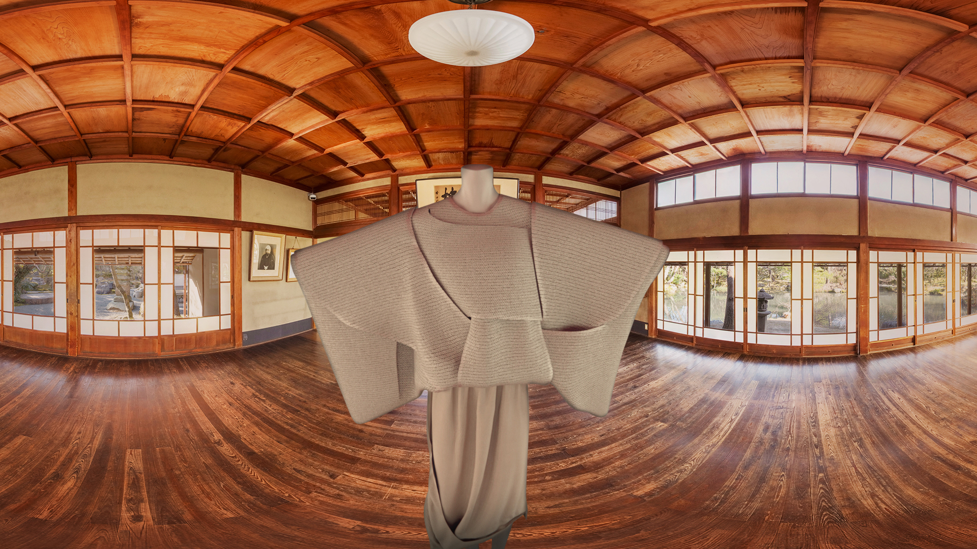 El Kimono de Comme Des Garçons, una de las experiencias virtuales que ofrece la aplicación