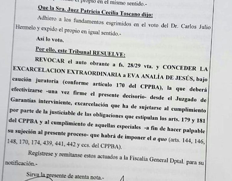 El expediente judicial fue divulgado por la periodista Marcela Ojeda