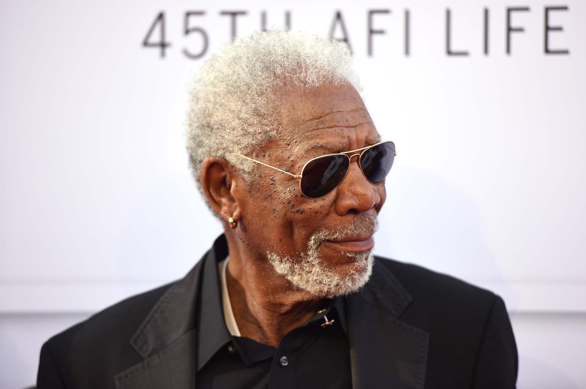 Morgan Freeman quiso estar presente en el agasajo a su amiga, Diane Keaton