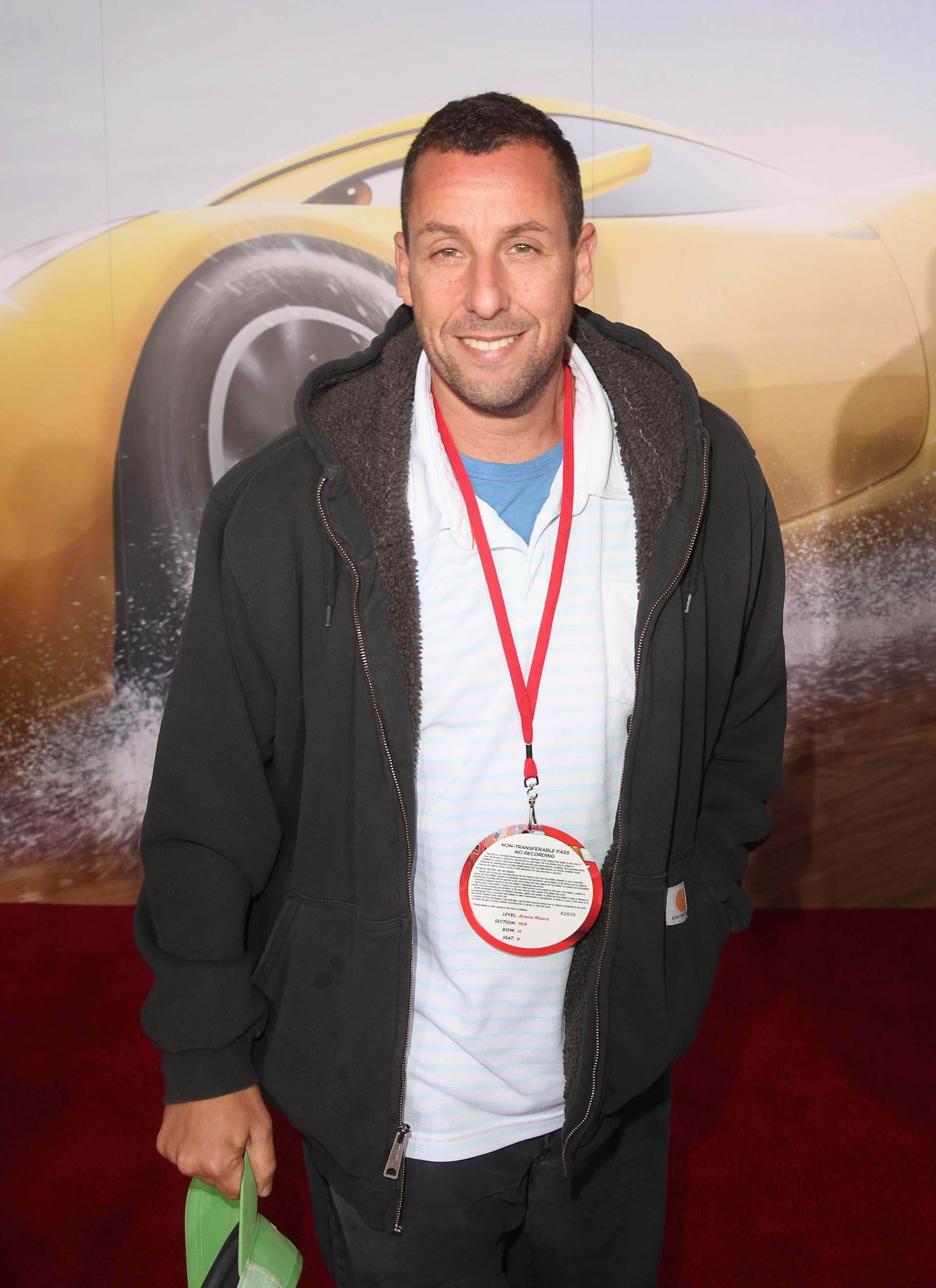 Adam Sandler a su llegada al Anaheim Convention Center, en California
