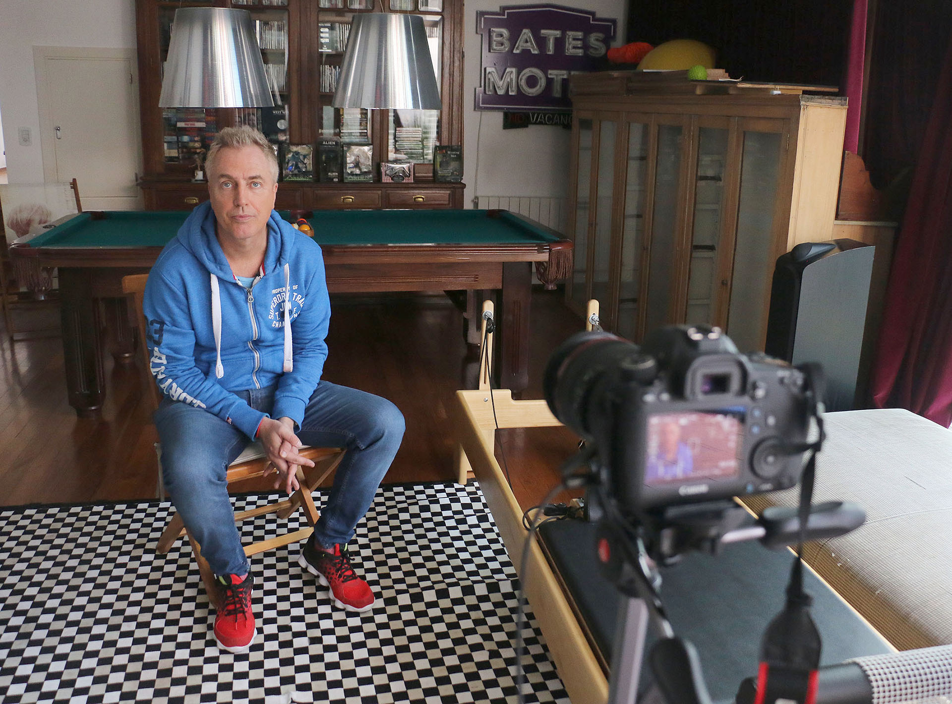 “Es un Día del Padre especial”, aseguró el conductor a Teleshow en su hogar (Verónica Guerman)