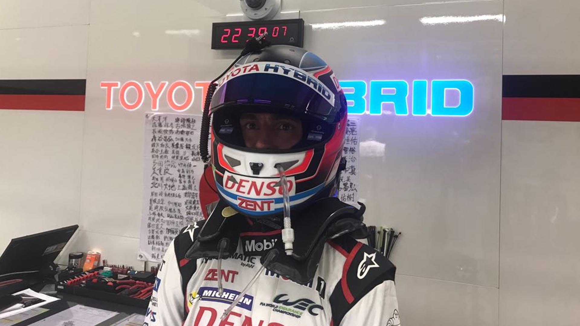 Pechito López antes de la carrera