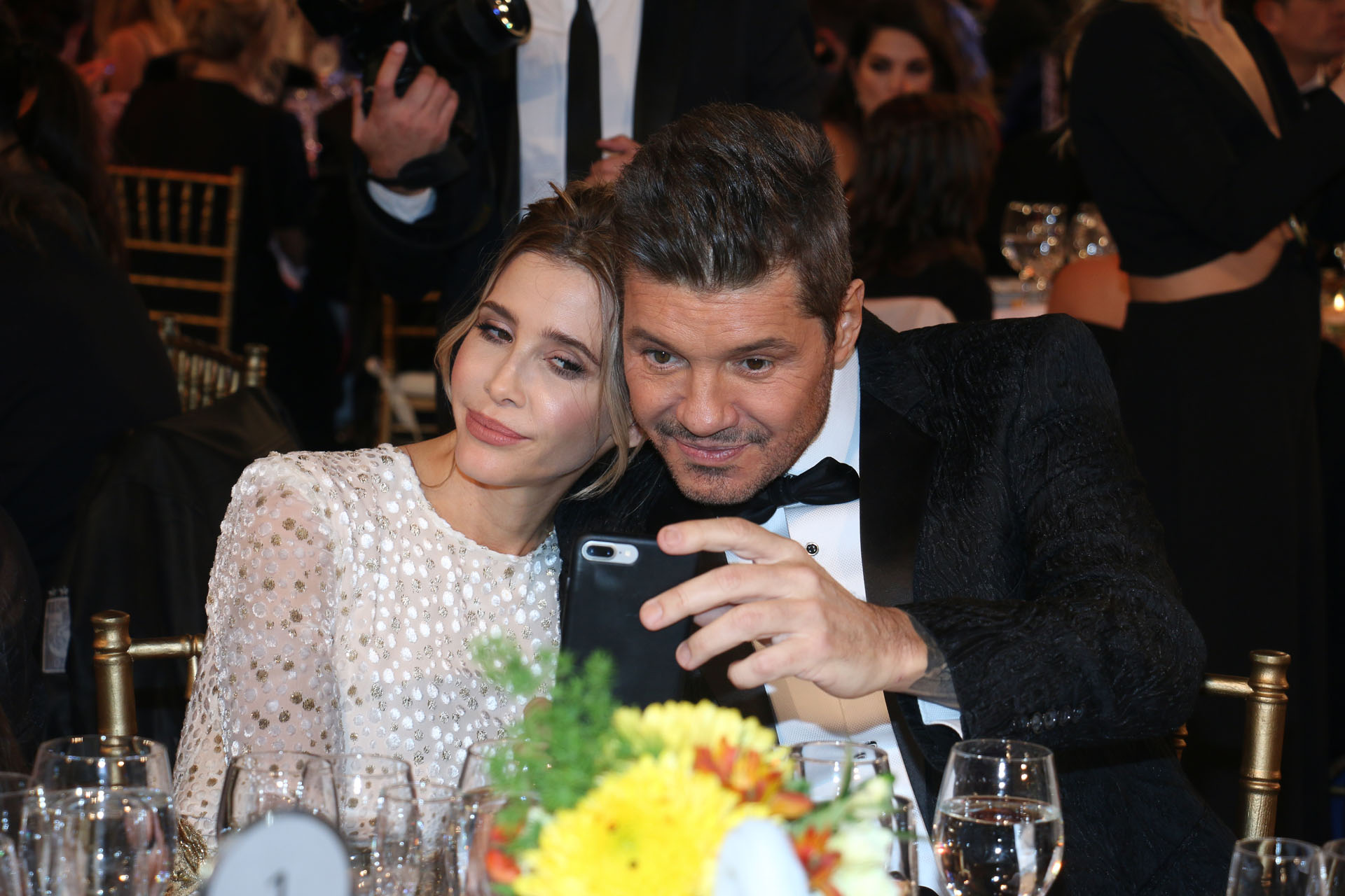 La selfie de Marcelo Tinelli y Guillermina Valdes