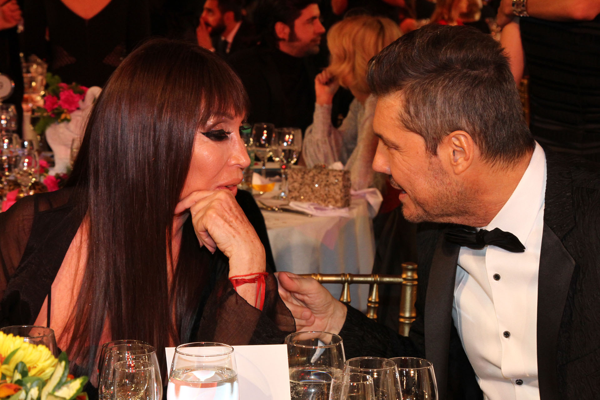 Marcelo Tinelli con Moria Casán