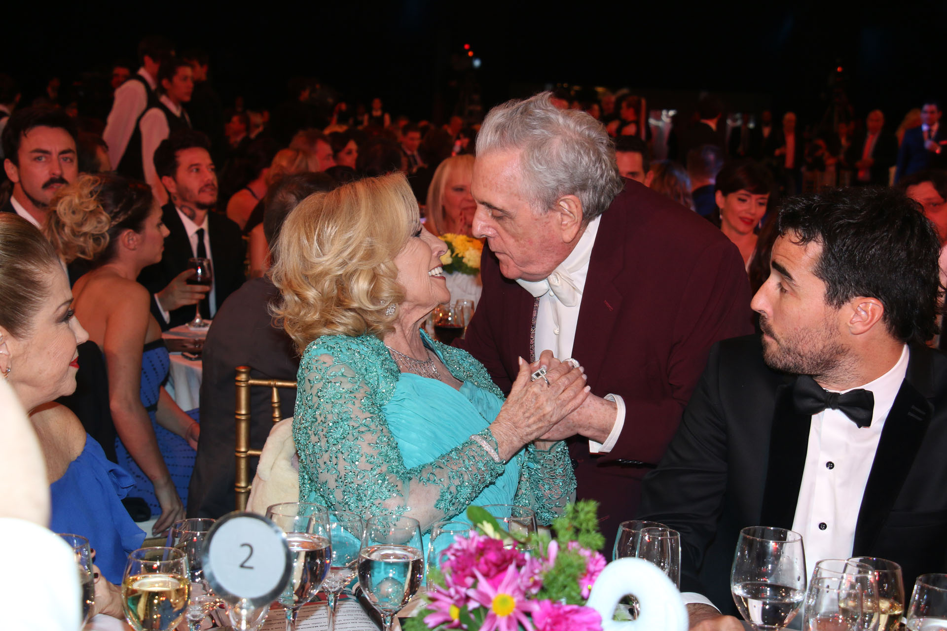 El saludo de Antonio Gasalla y Mirtha Legrand