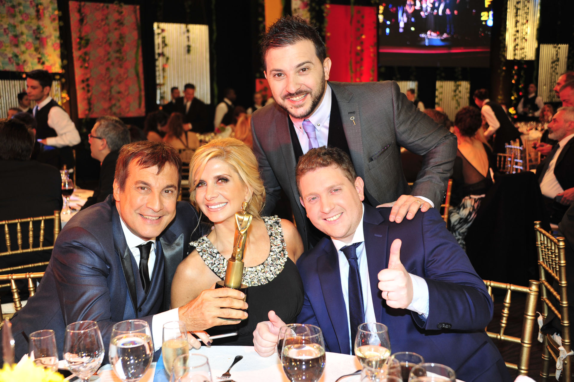Diego Brancatelli, Paulo Vilouta, Débora Plager y Jonatan Viale de Intratables