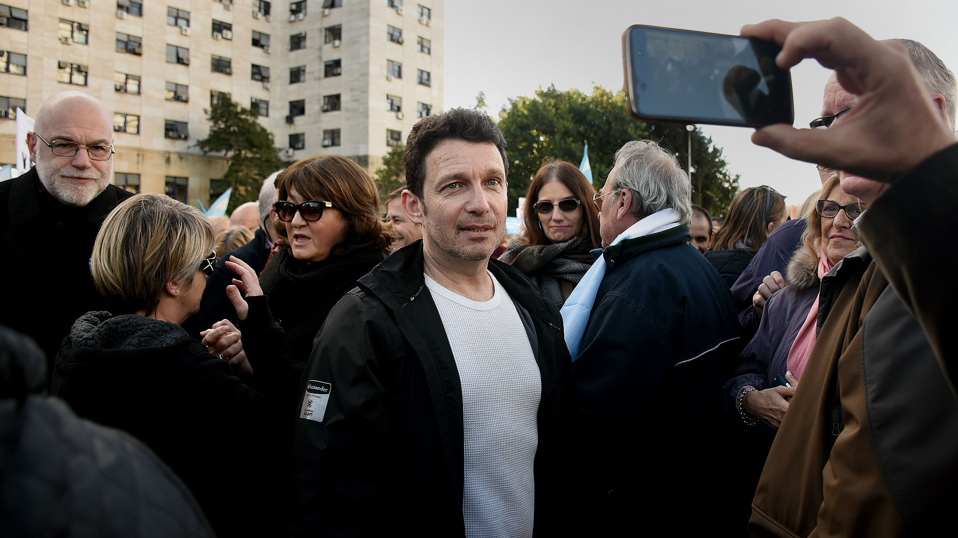 El periodista Gustavo Segré fue uno de los convocantes a la movilización