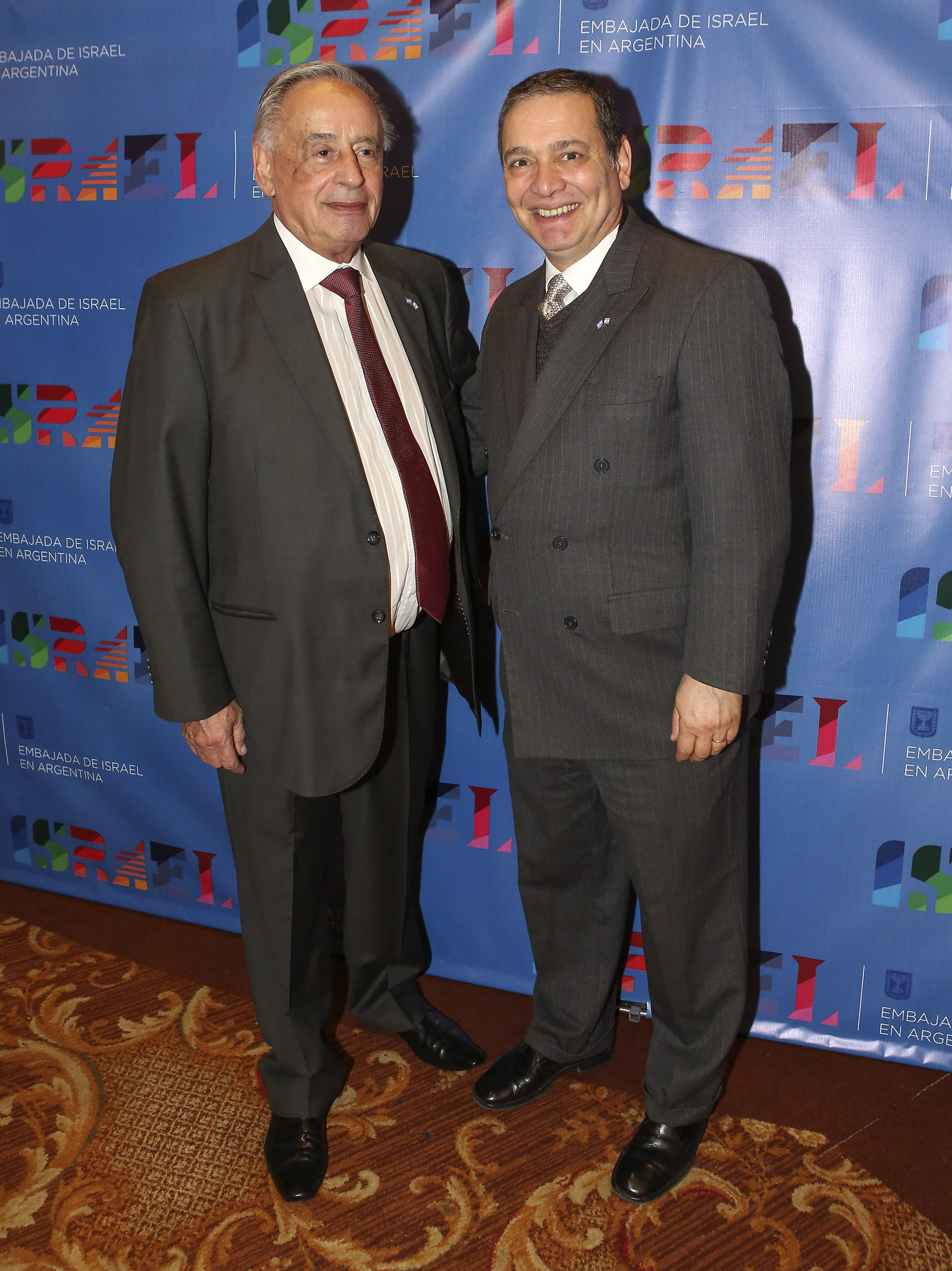 Israel Imae, abogado de la embajada de Israel, y el juez Marcelo Aguinsky