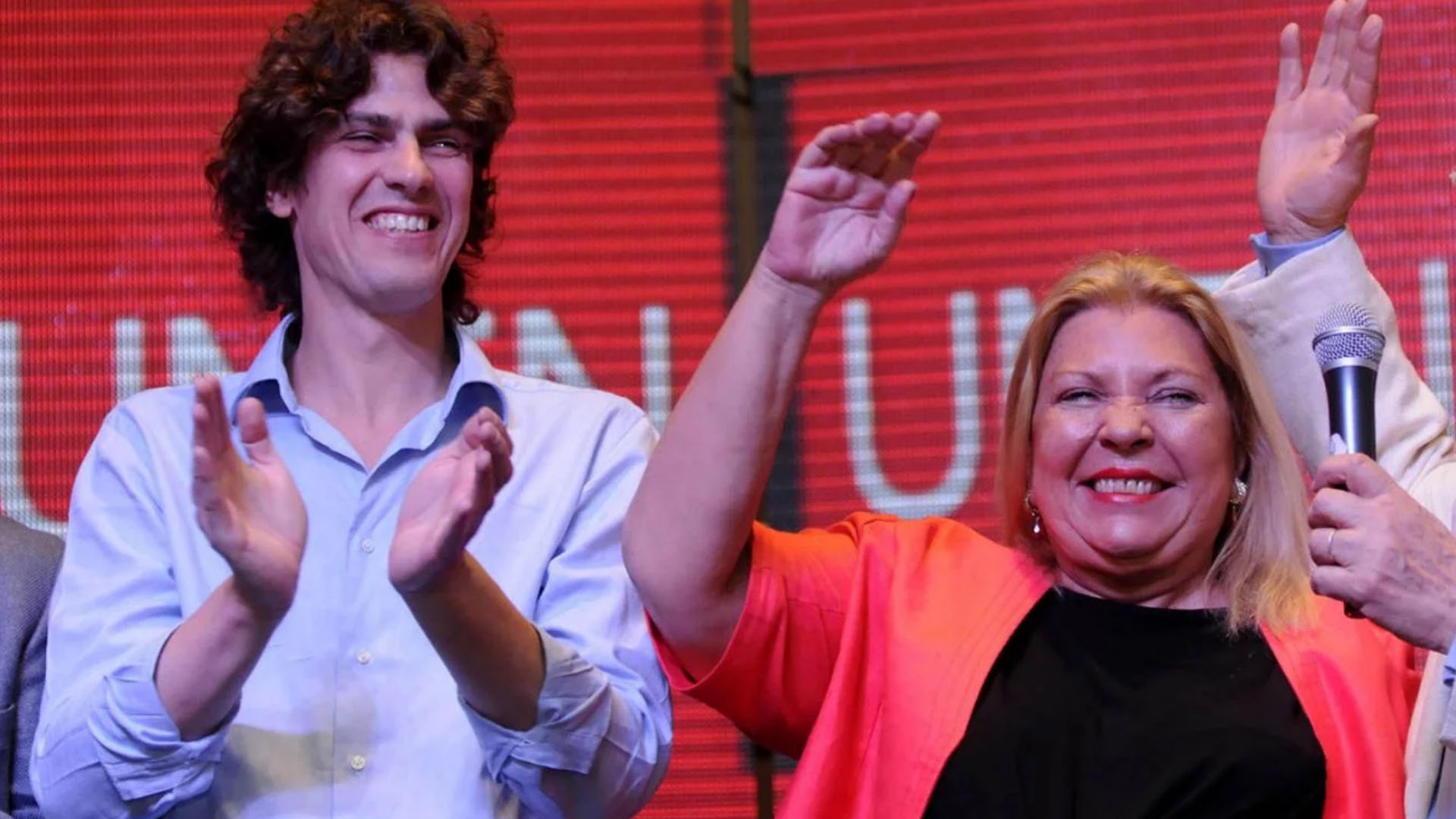 Ex aliados, ahora competidores. Lousteau y Carrió durante la campaña 2015