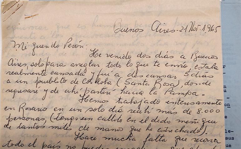 Las cartas reflejan acontecimientos cruciales de un período de nuestra historia