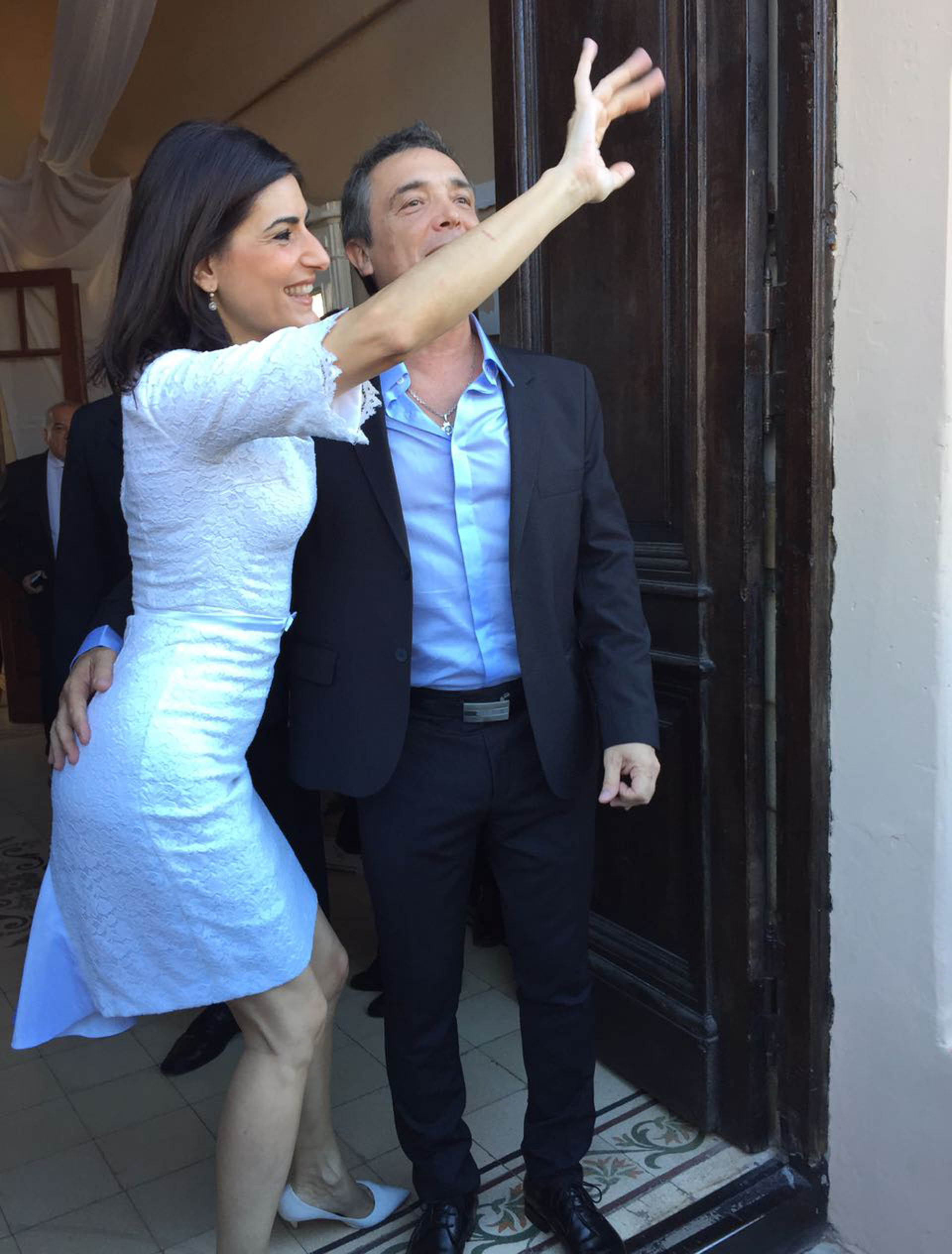 Todos los famosos invitados lucieron anteojos de sol