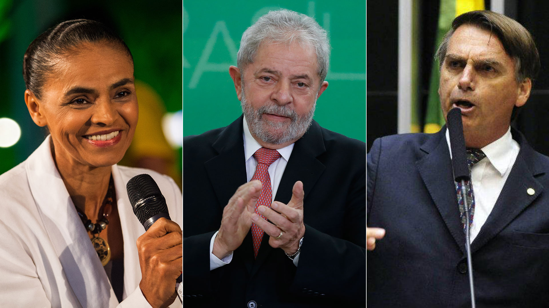 Lula da Silva sigue siendo el favorito, pero está inhabilitado por corrupción. Sin el petista, Bolsonaro lidera las encuestas seguido por la ecologista Marina Silva