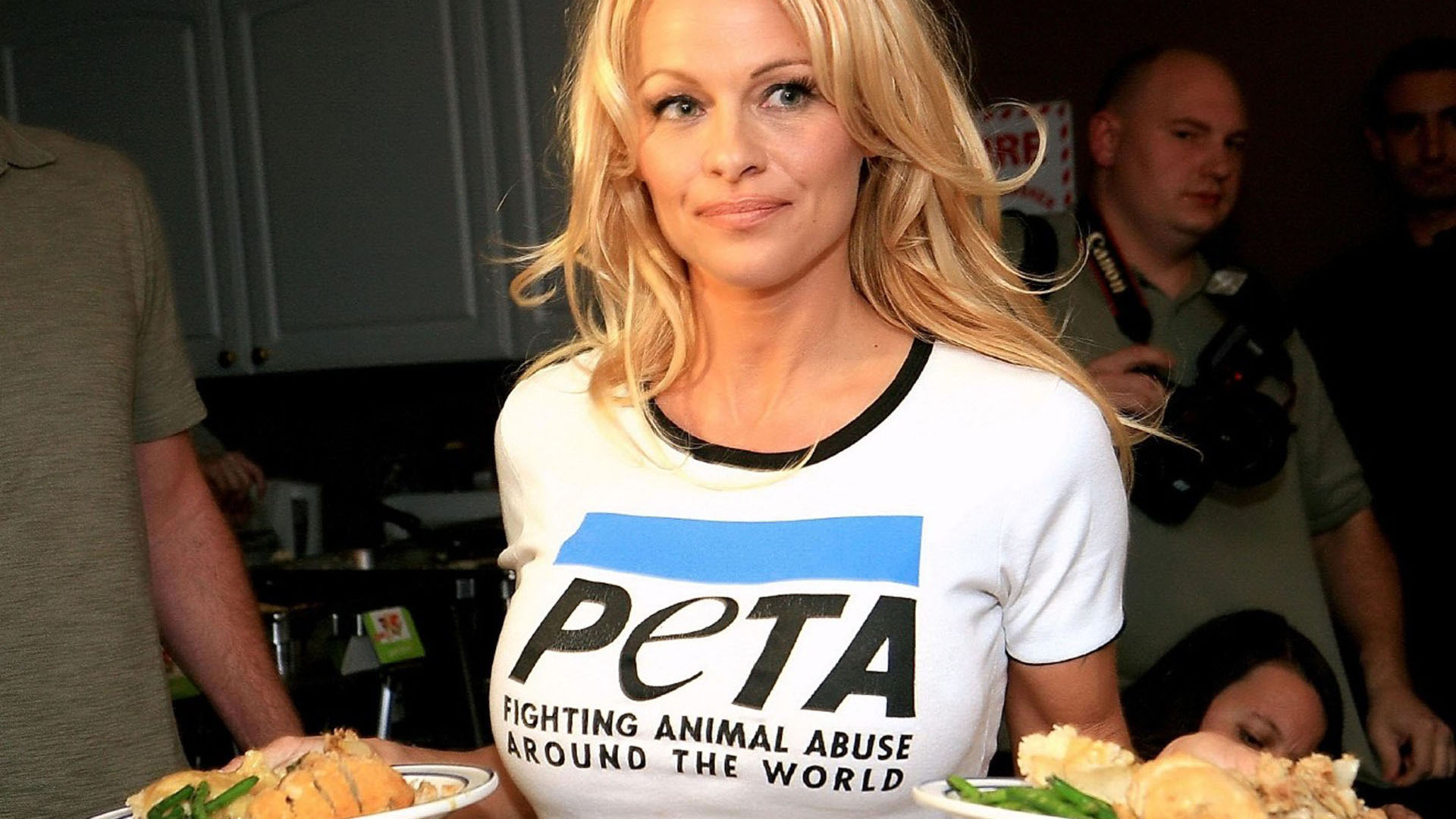 Pamela Anderson se convirtió en una defensora de los derechos de los animales.