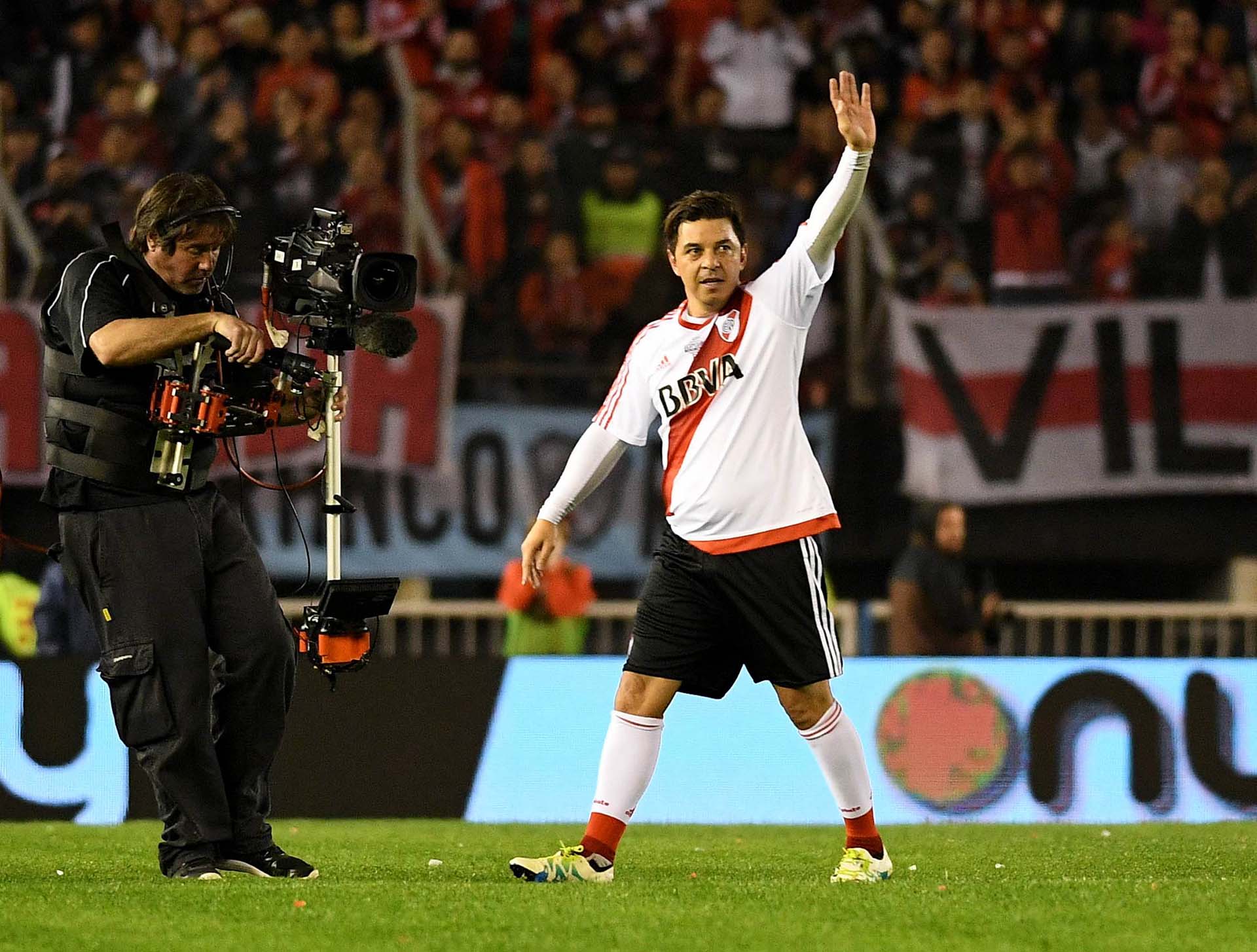 Marcelo Gallardo fue uno de los más ovacionados en Núñez