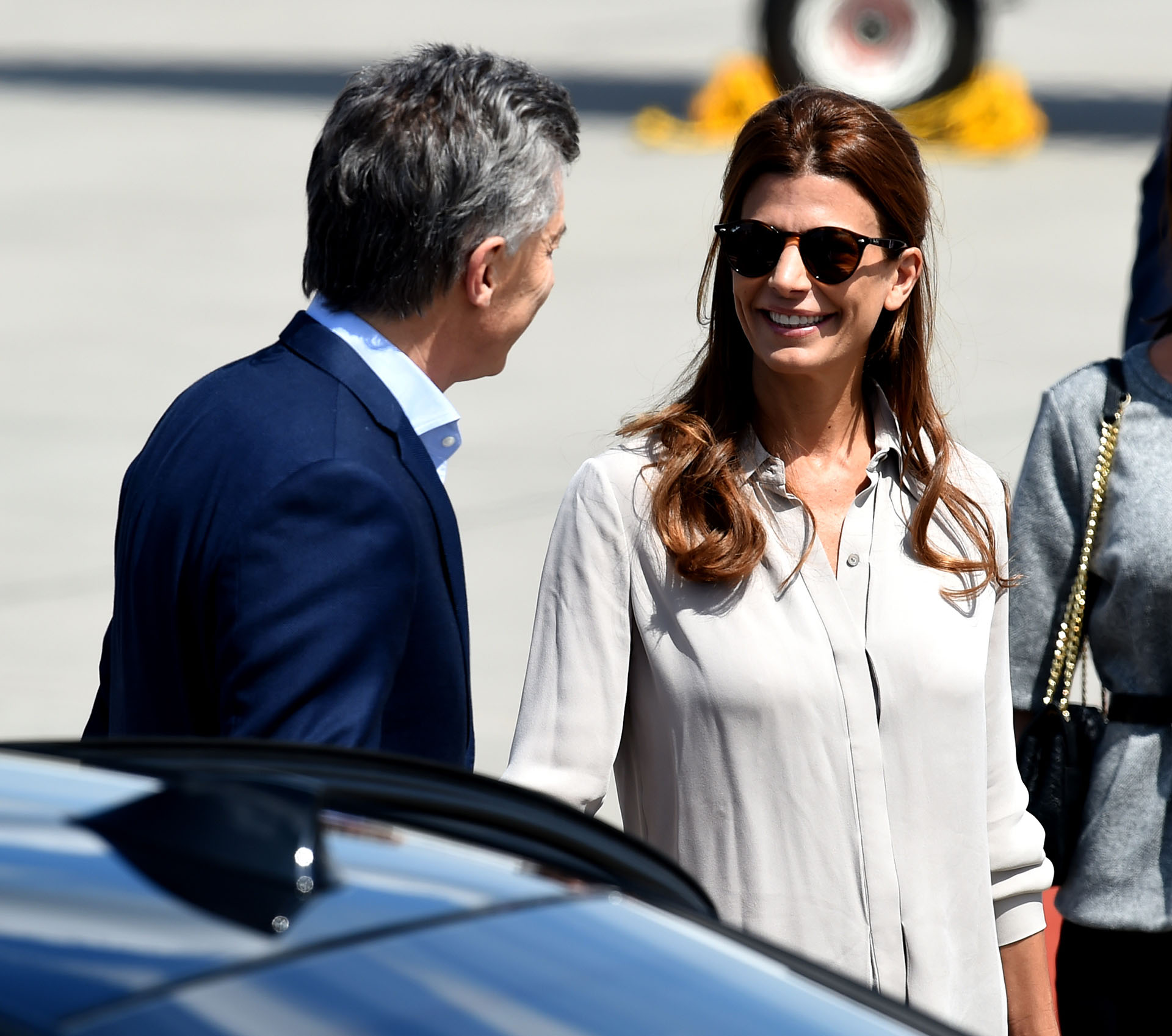 Mauricio Macri y su esposa llegaron a Alemania para participar de la cumbre del G20