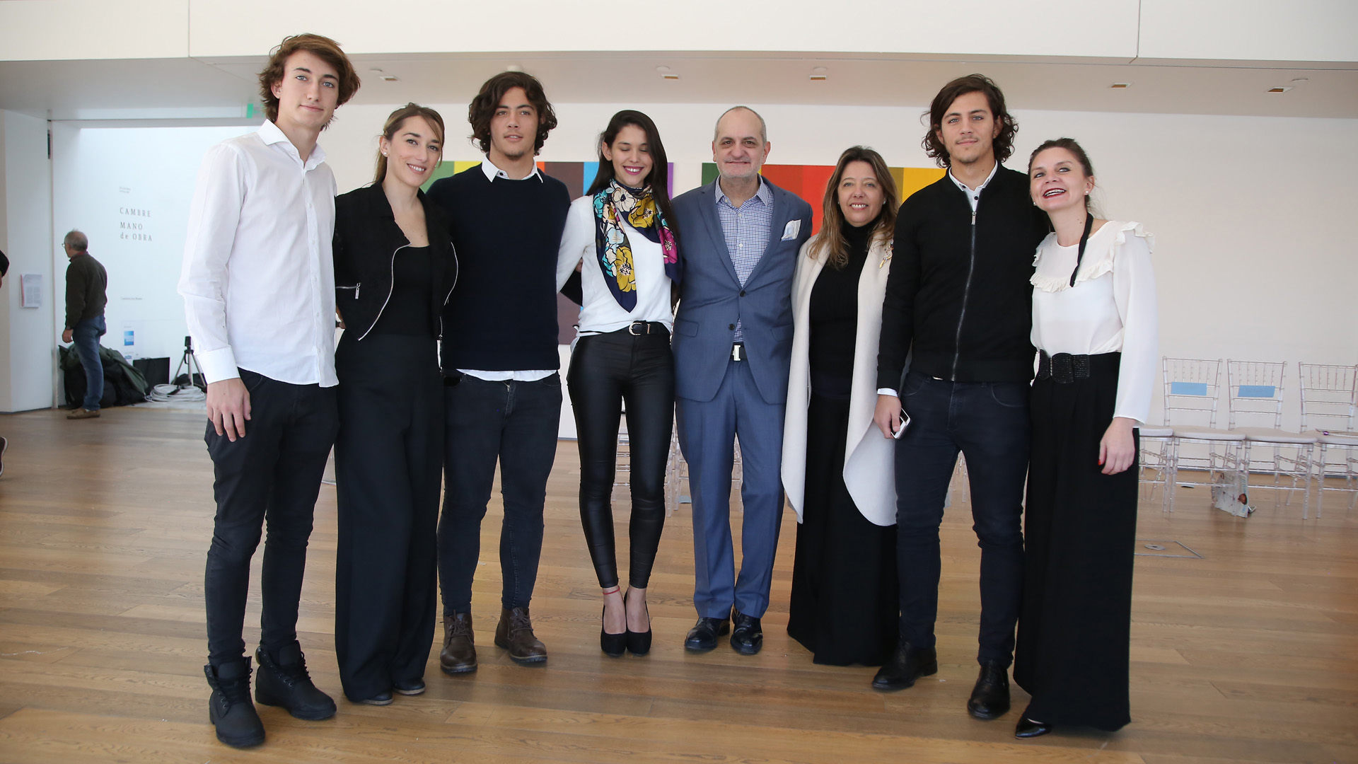 Pedro Colombo, Sabrina Prietro, Marcos Juni, Milagros Graña, Laurencio Adot, María Claudia Pedrayes, Carlos Juni y Erica Carrizo