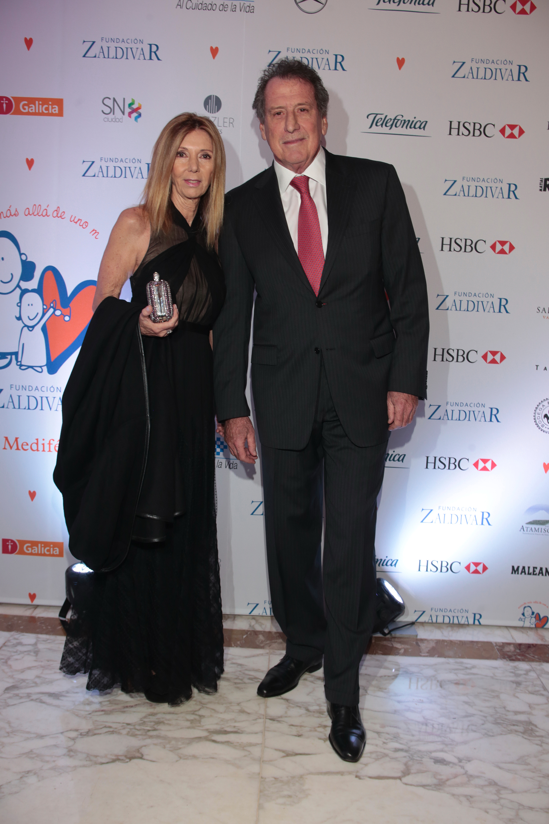 El presidente del Banco Macro, Jorge Brito, y su mujer Marcela Carballo
