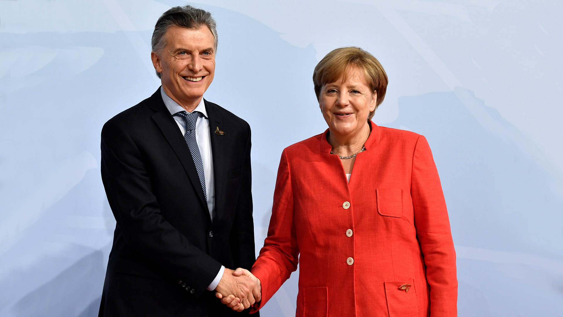 Mauricio Macri y Angela Merkel