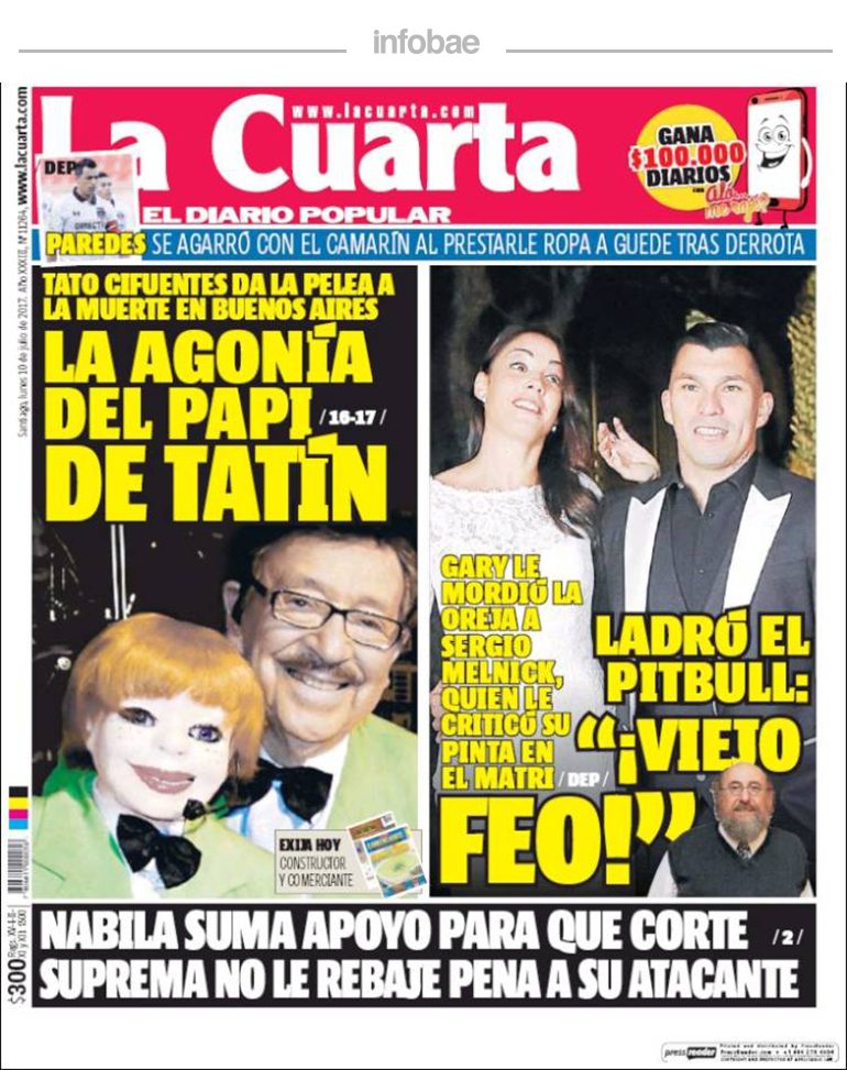 La Cuarta, Chile, lunes 10 de julio de 2017 | Junín al Minuto La Cuarta, Chile, lunes 10 de julio de 2017 | Junín al Minuto