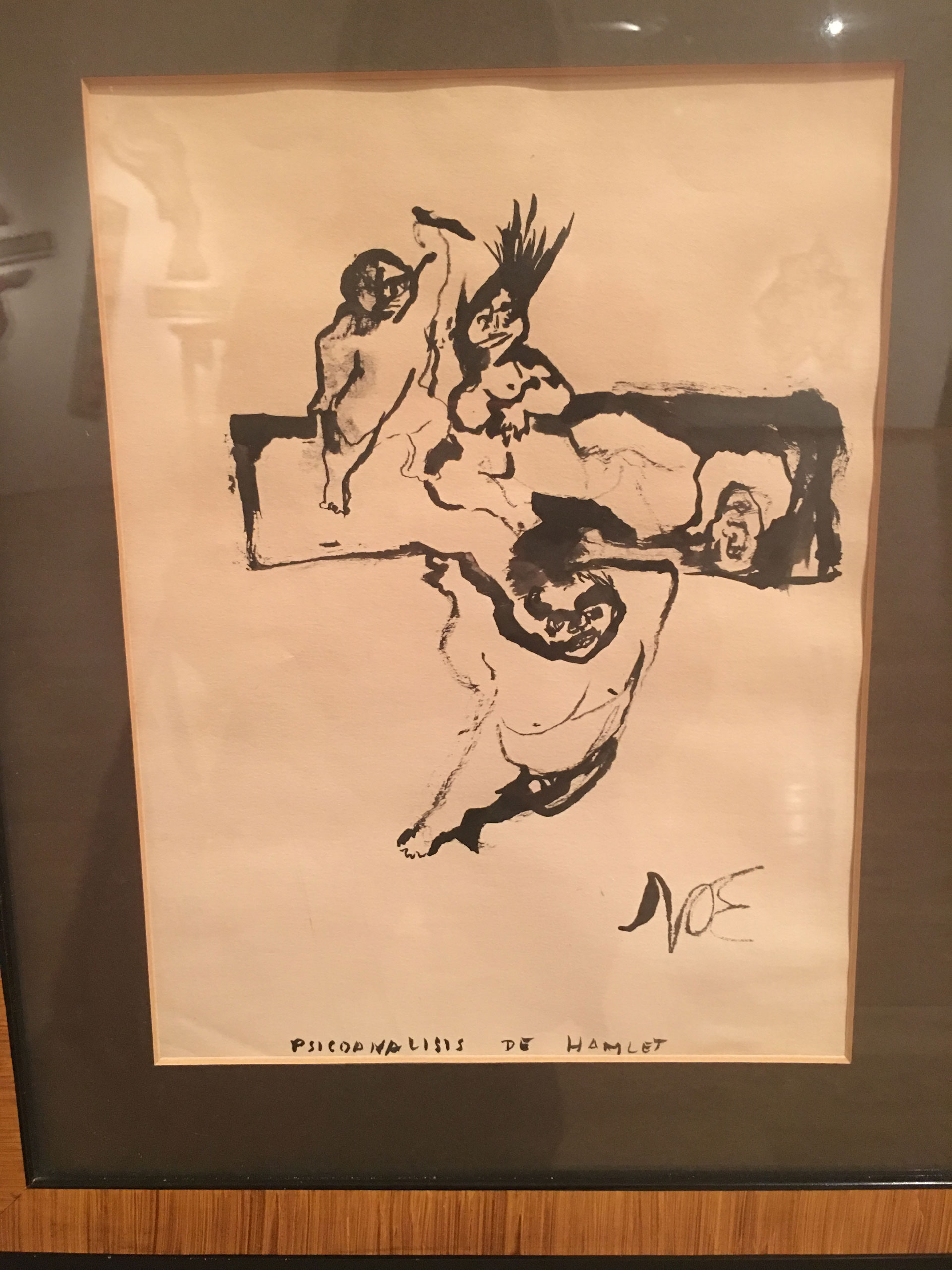 “Psicoanálisis de Hamlet”, un dibujo de Yuyo Noé