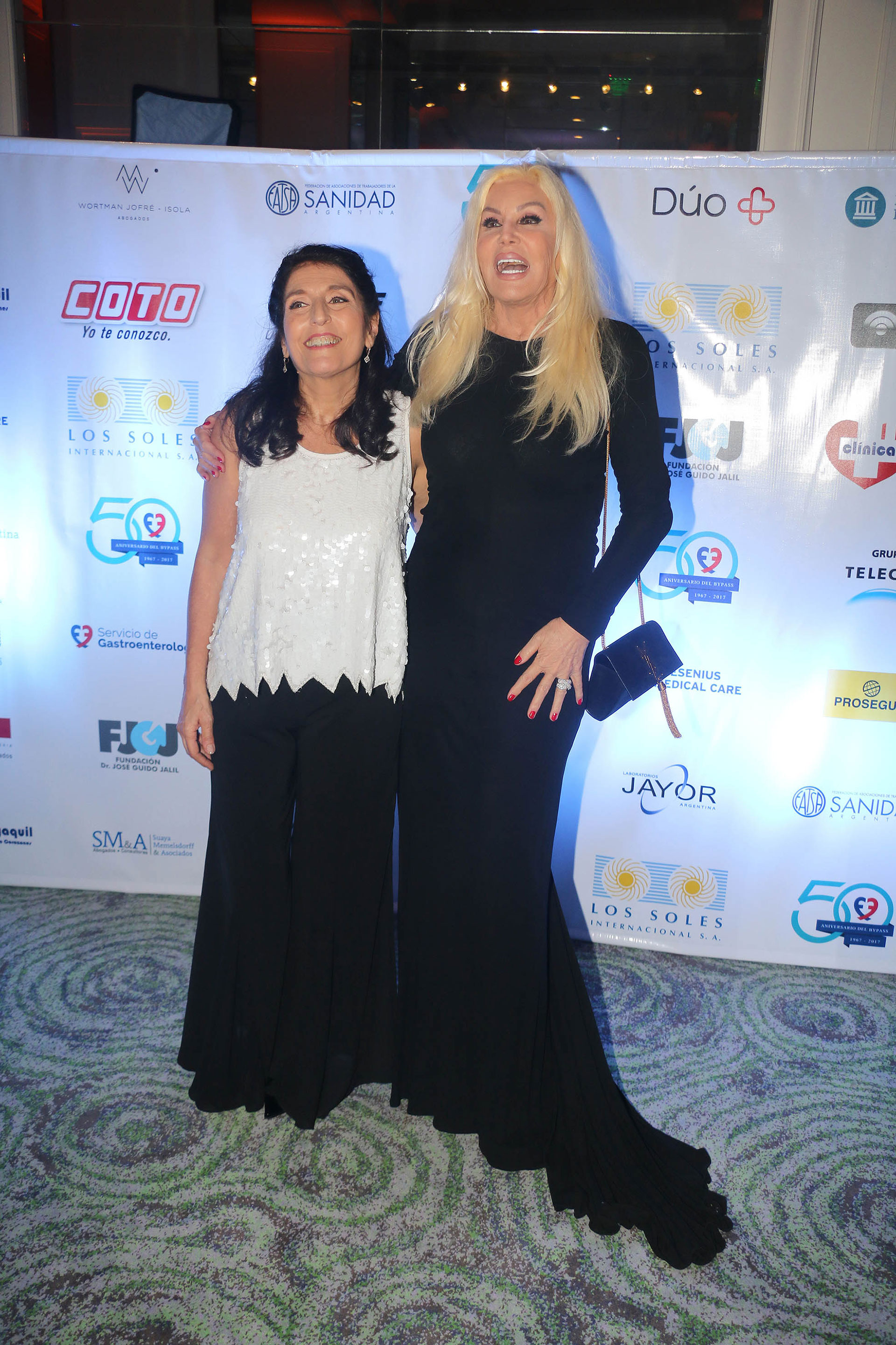 Liliana Favaloro y Susana Giménez, madrina de la Fundación Favaloro