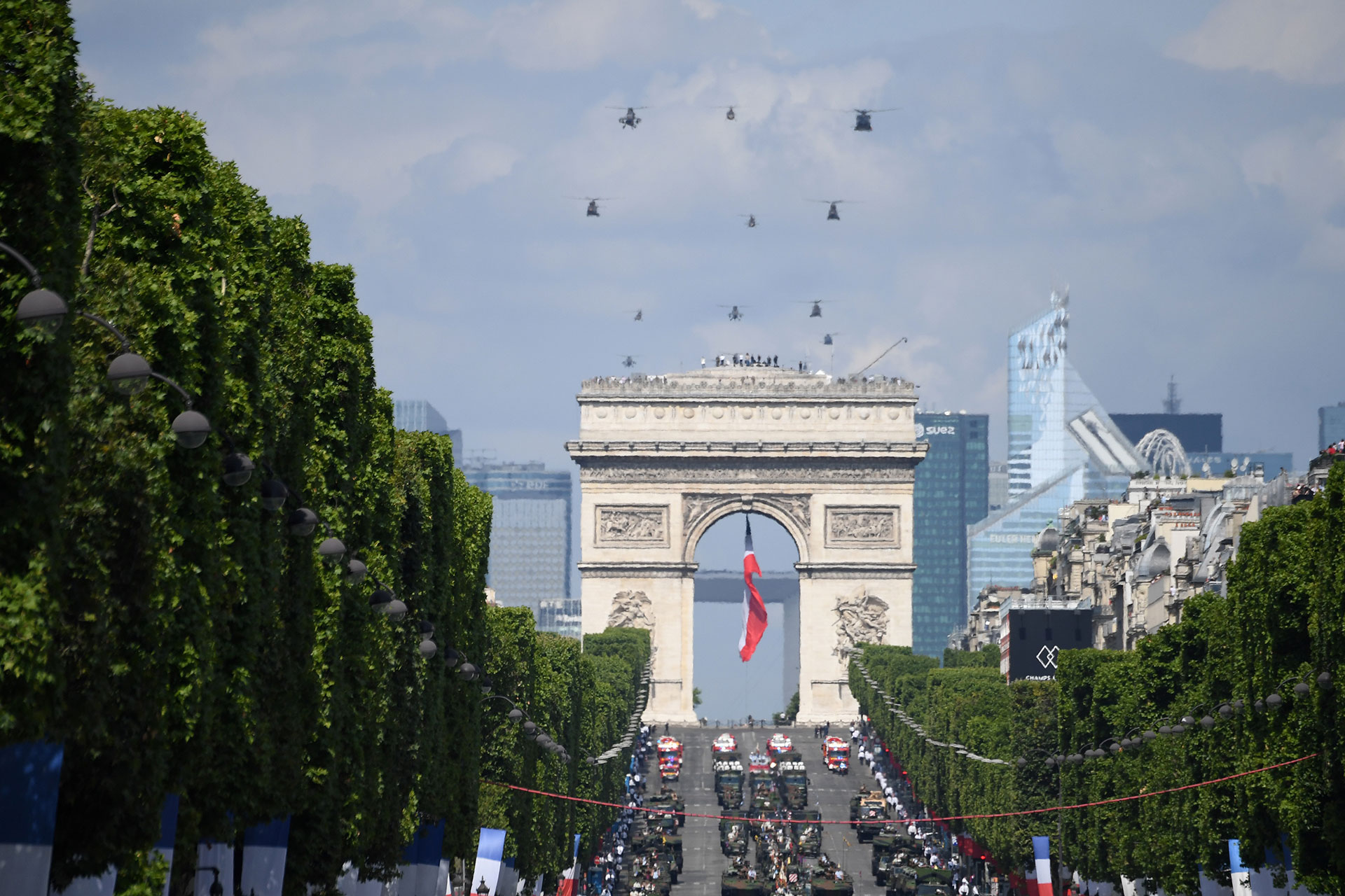 Vista general del desfile militar (AFP)