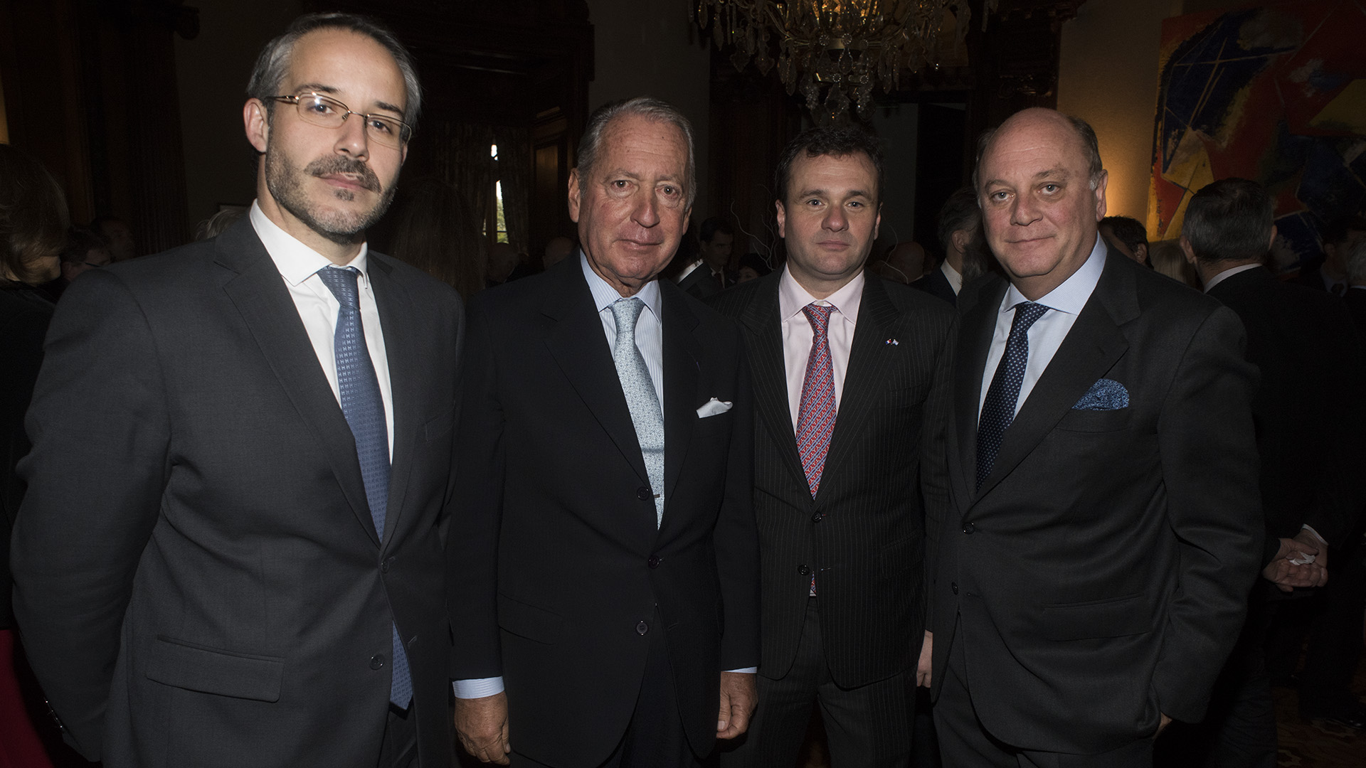 Rodrigo Pérez Graziano, director de PSA Citröen Peugeot, junto a Daniel Funes de Rioja, Juan Pablo Maglier y Martín Cabrales