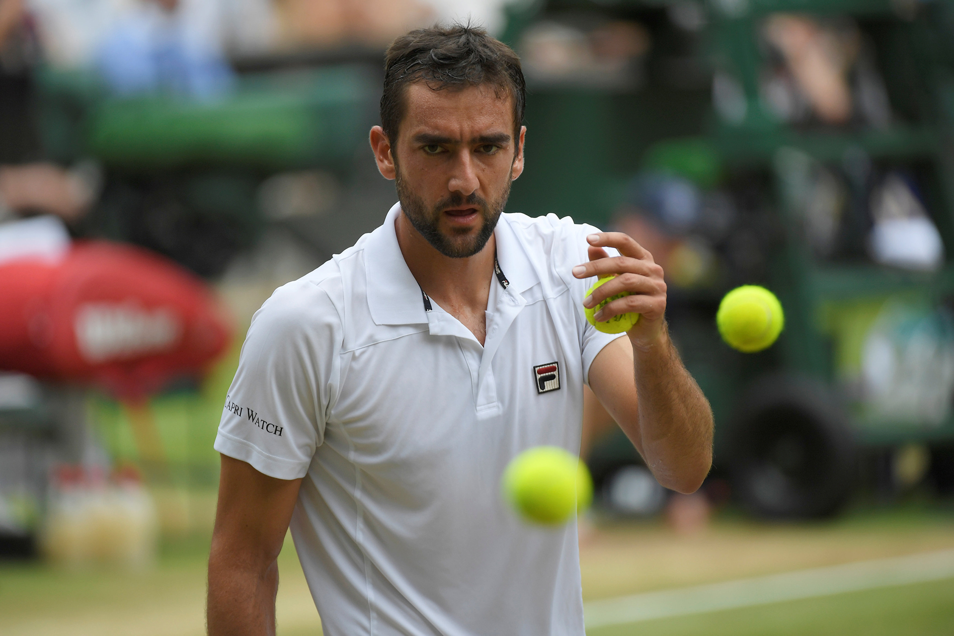 Además de sufrir el tenis de Federer, Cilic tuvo muchos problemas físicos