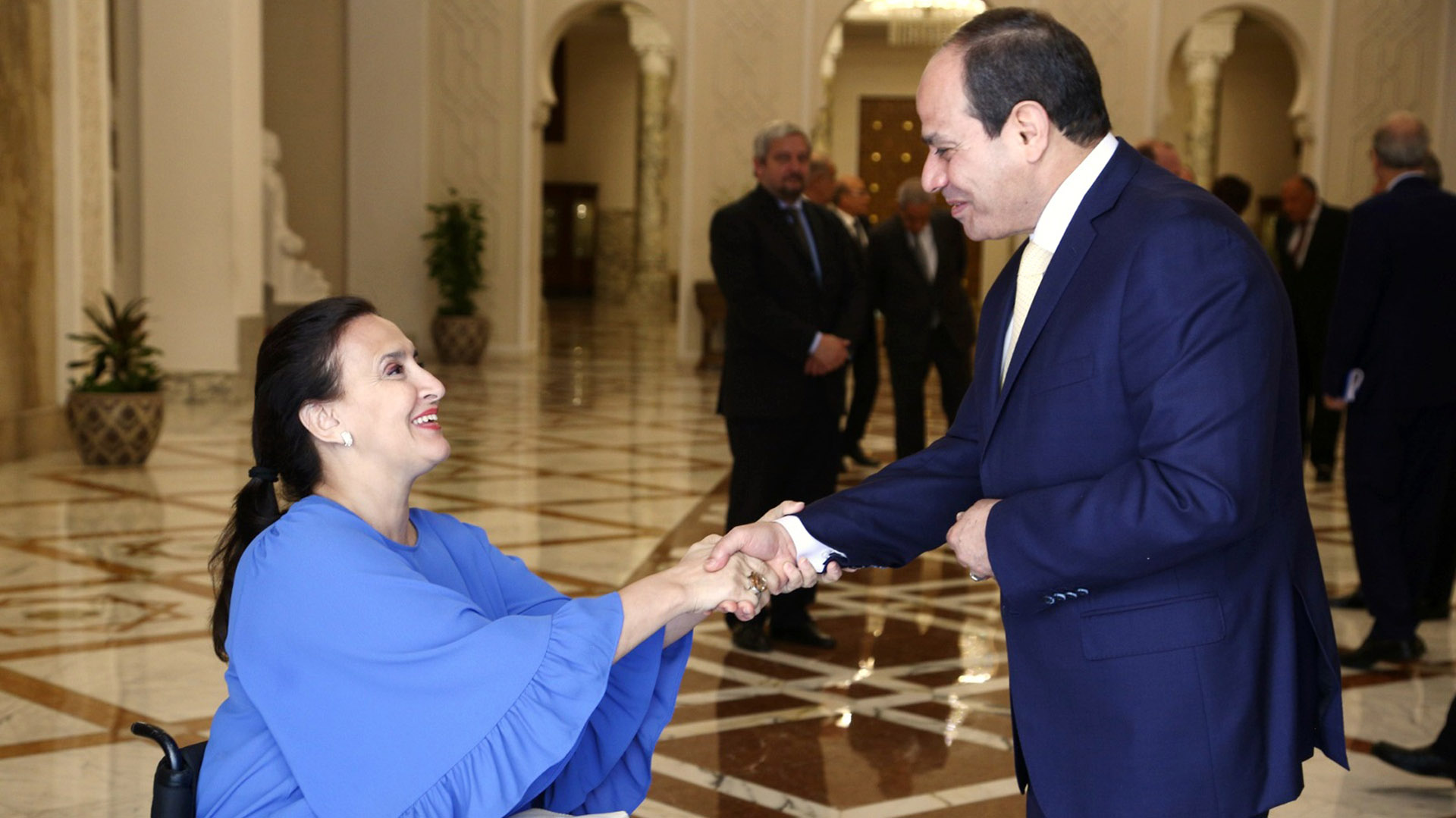 Gabriela Michetti se reunió con el presidente de Egipto. La vicepresidente Gabriela Michetti destacó hoy que Egipto es un “socio estratégico” para la Argentina, tras reunirse con el primer mandatario Abdel Fattah El-Sisi, en la capital de El Cairo