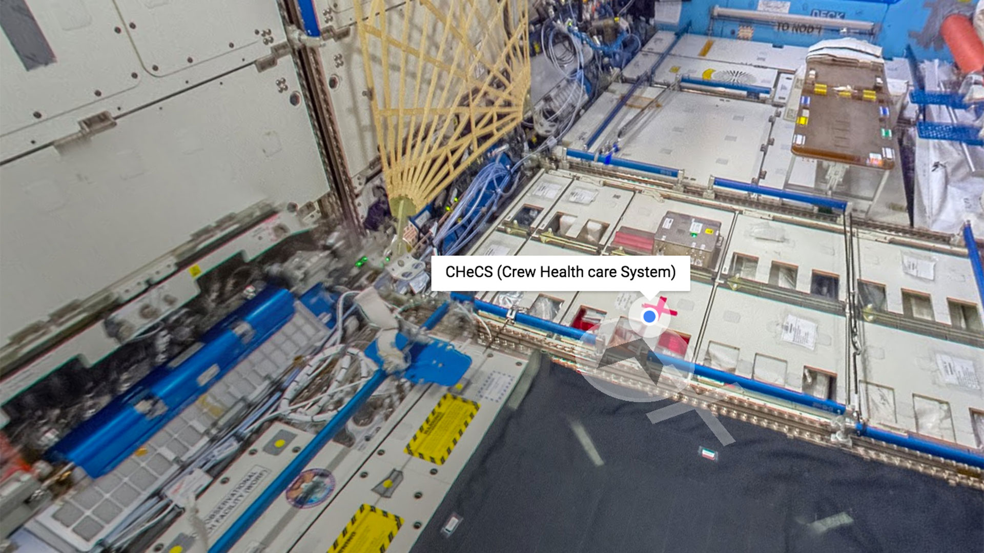 El tour virtual de la ISS tiene información sobre los objetos a bordo de la sonda espacial