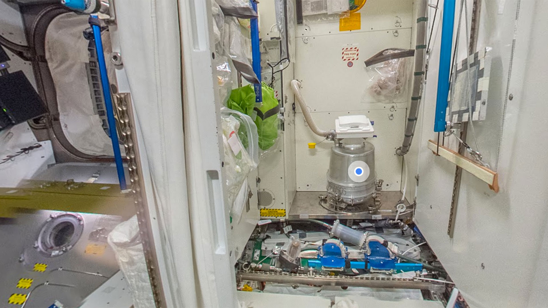 El tour virtual permite recorrer el interior de la ISS