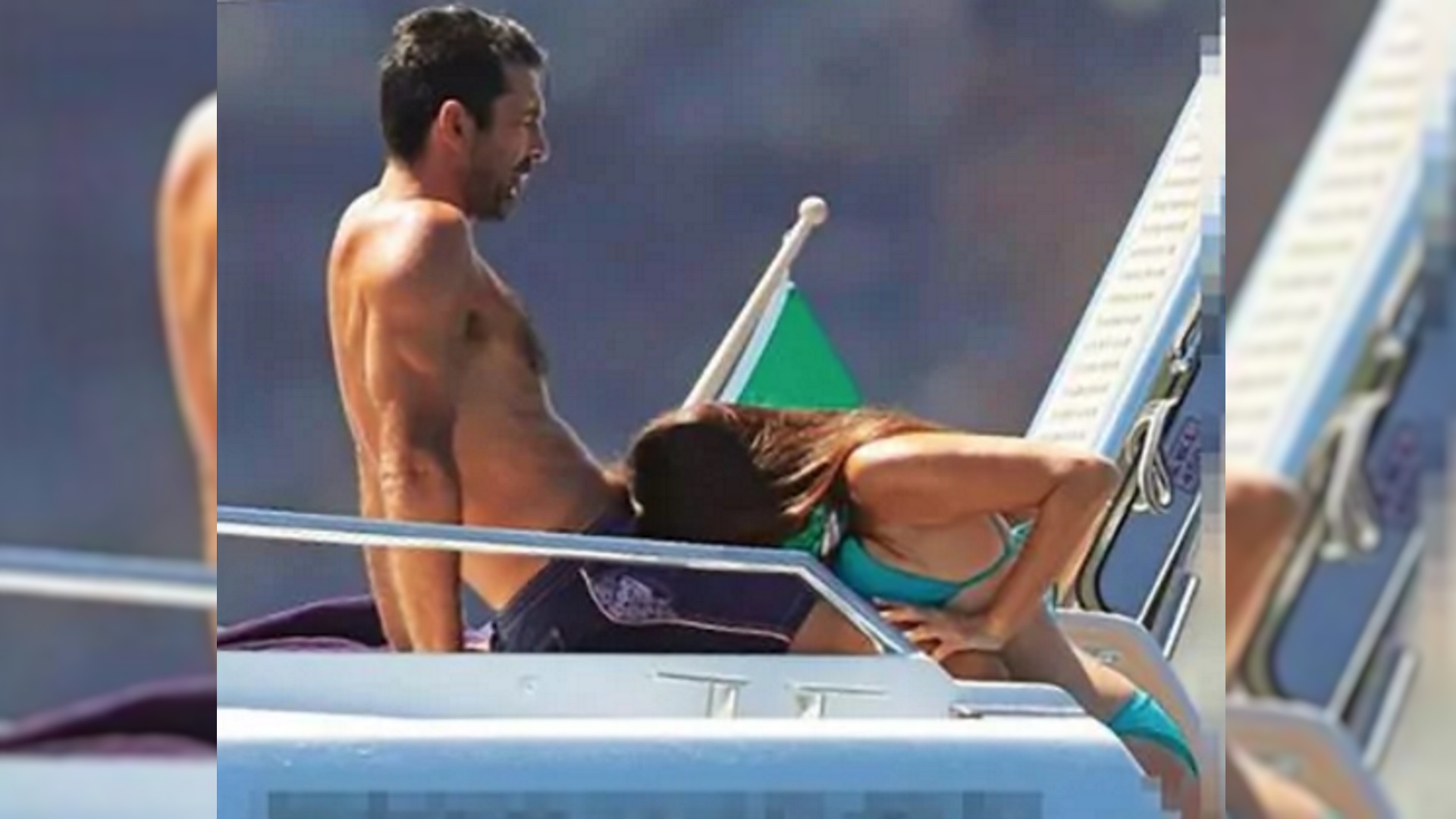 Buffon fue noticia por las fotos con su pareja en la Isla de Giglio, Italia (Revista Chi)