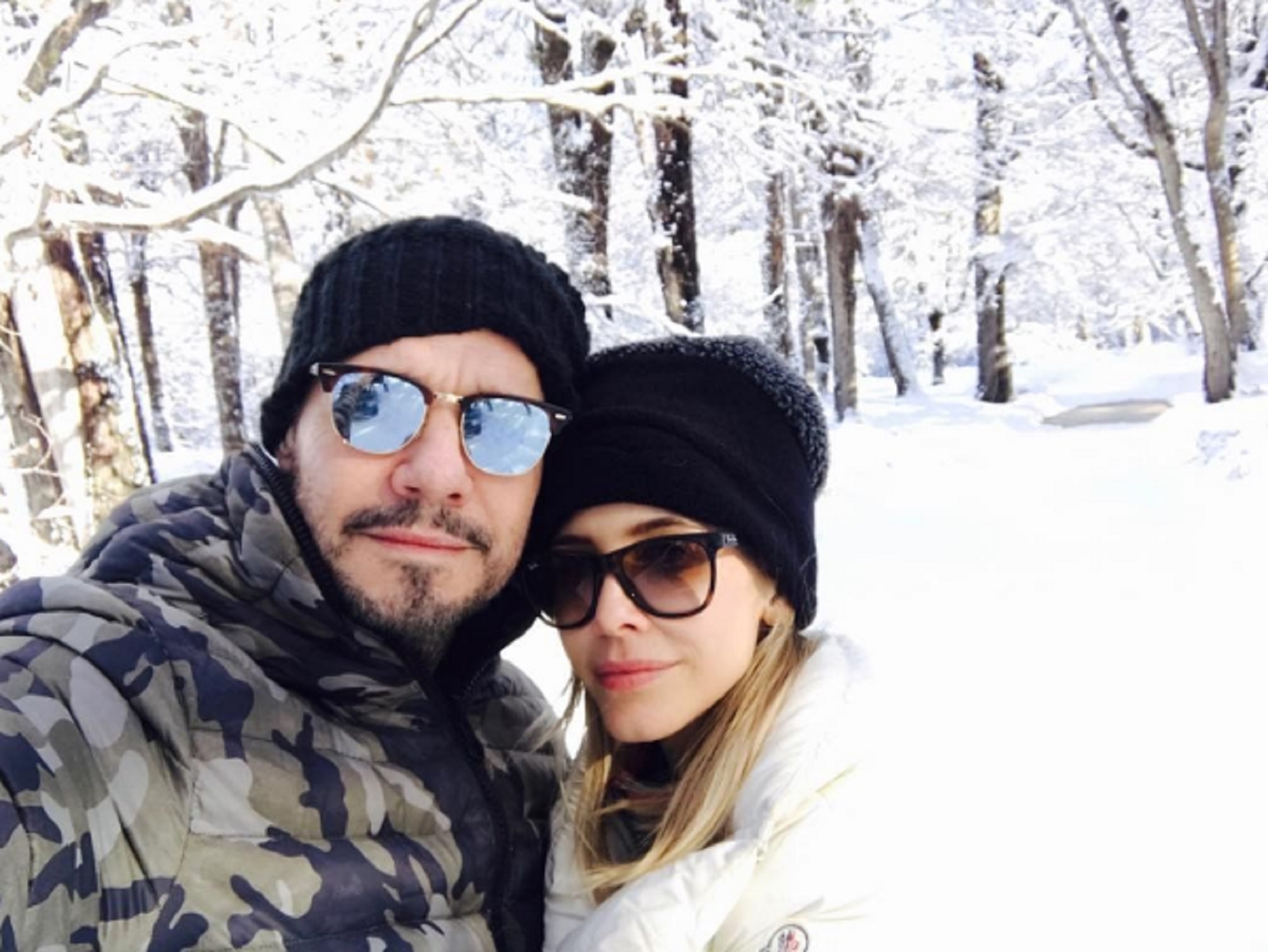Tinelli y Valdes compartieron fotos de su viaje en las redes
