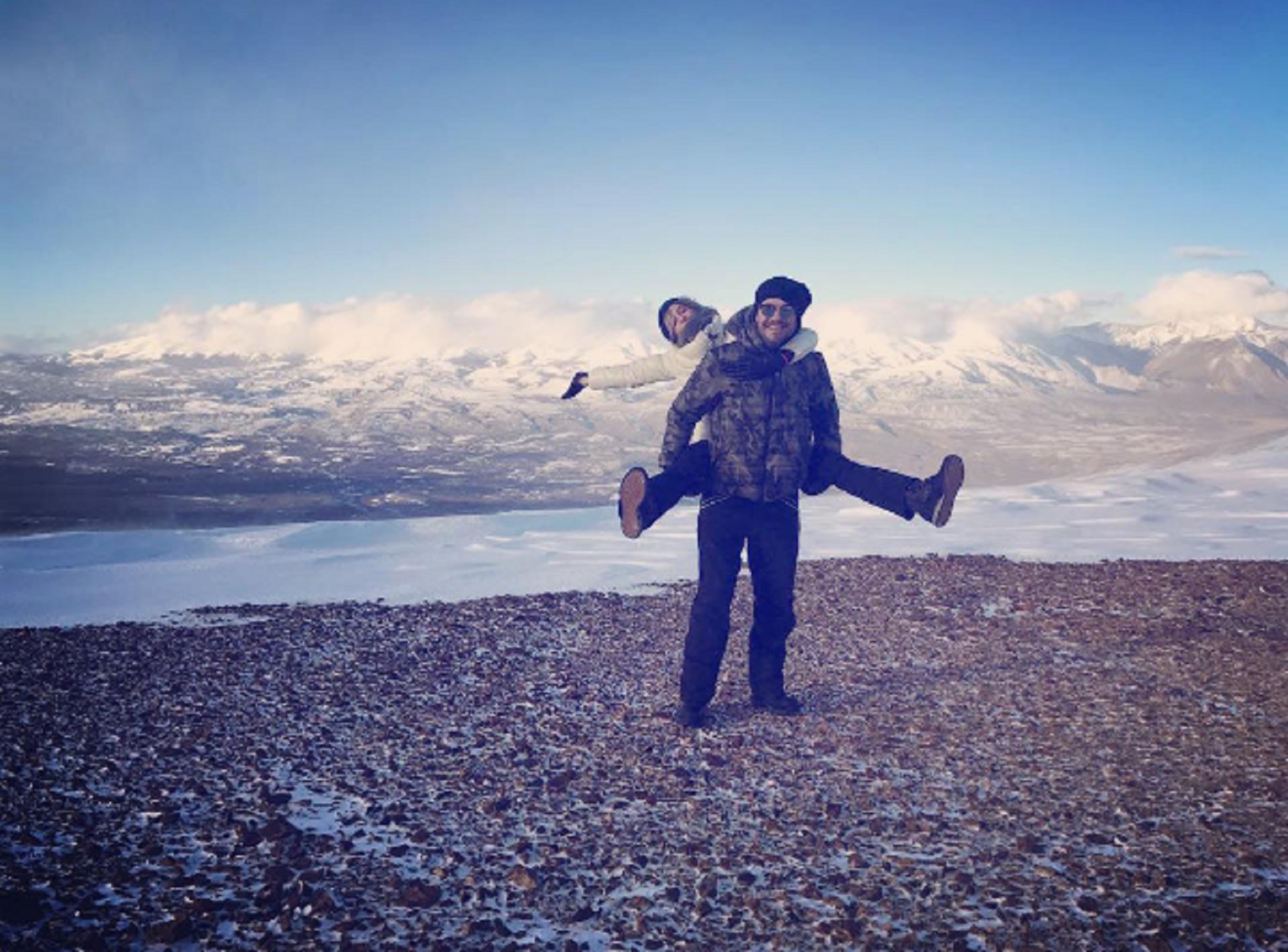 El conductor y la actriz disfrutaron de un fin de semana en Esquel