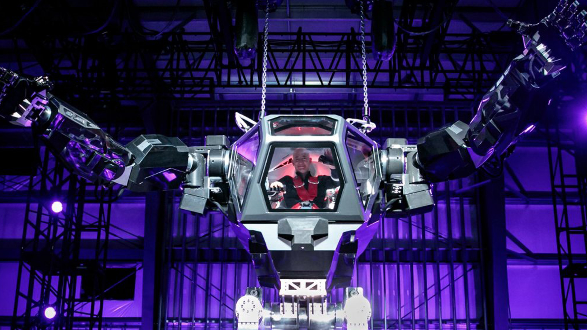 Bezos probó un robot impactante
