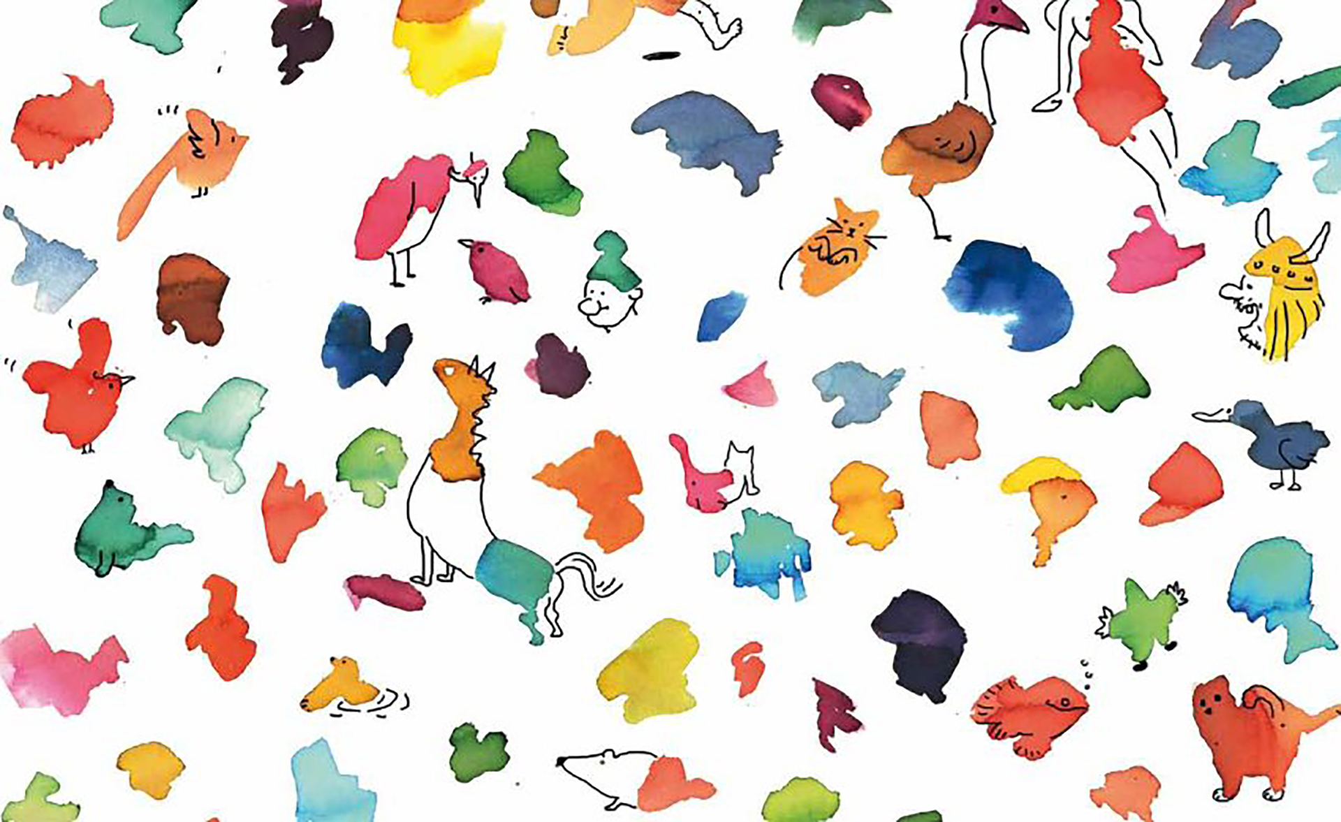 Кляксы картинки для детей на что похоже