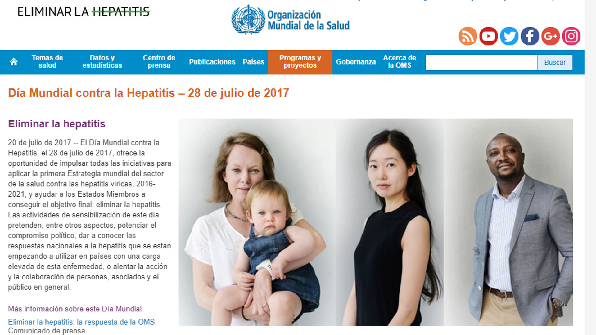 El objetivo de la OMS es erradicar la hepatitis para 2030 (OMS)