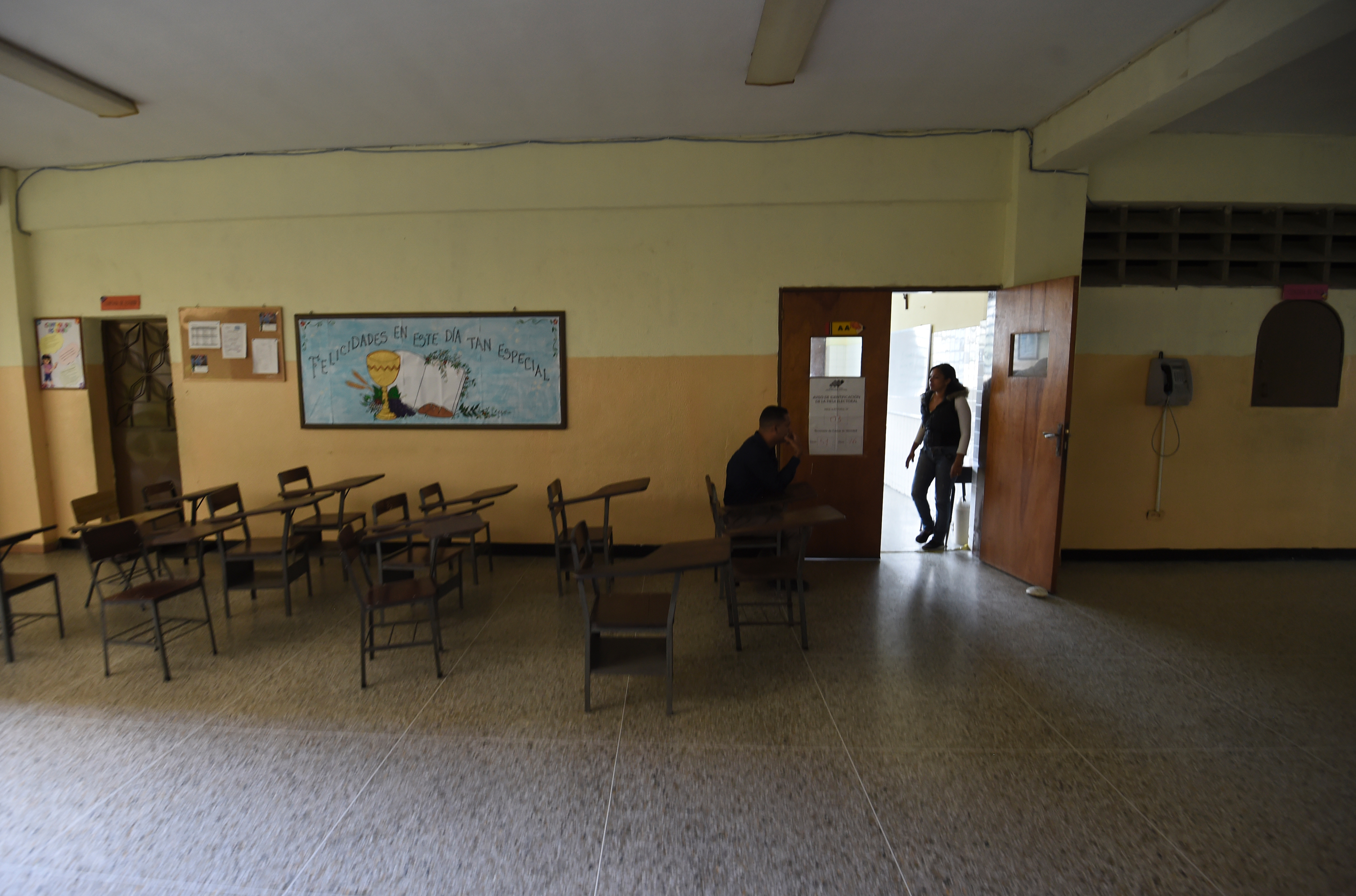 Centro de votación en Caracas (AFP)