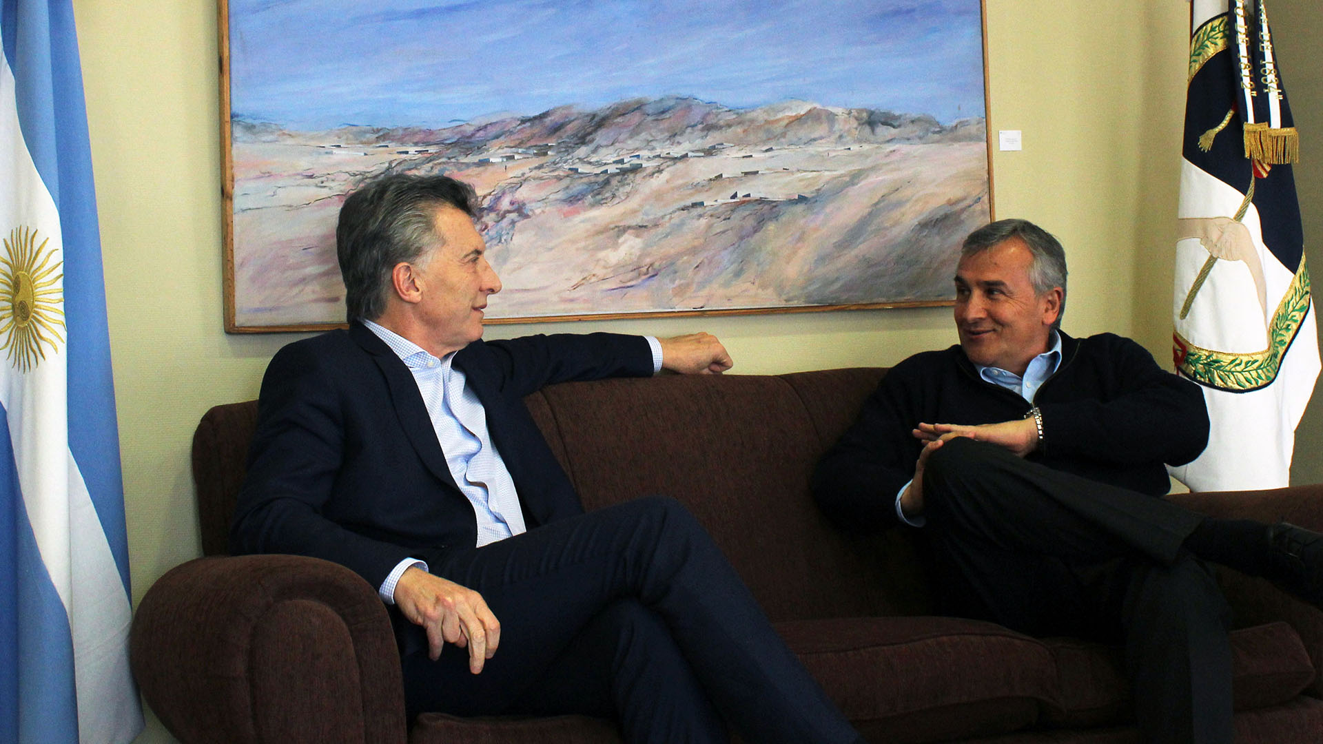 El presidente Mauricio Macri y el gobernador Gerardo Morales